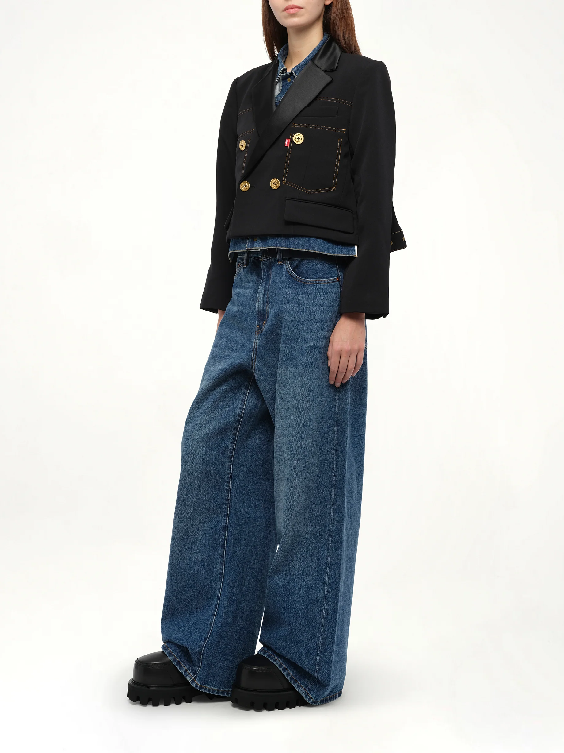 Levi's Denim x Matelasse Twill Jacket in Black - Image 4