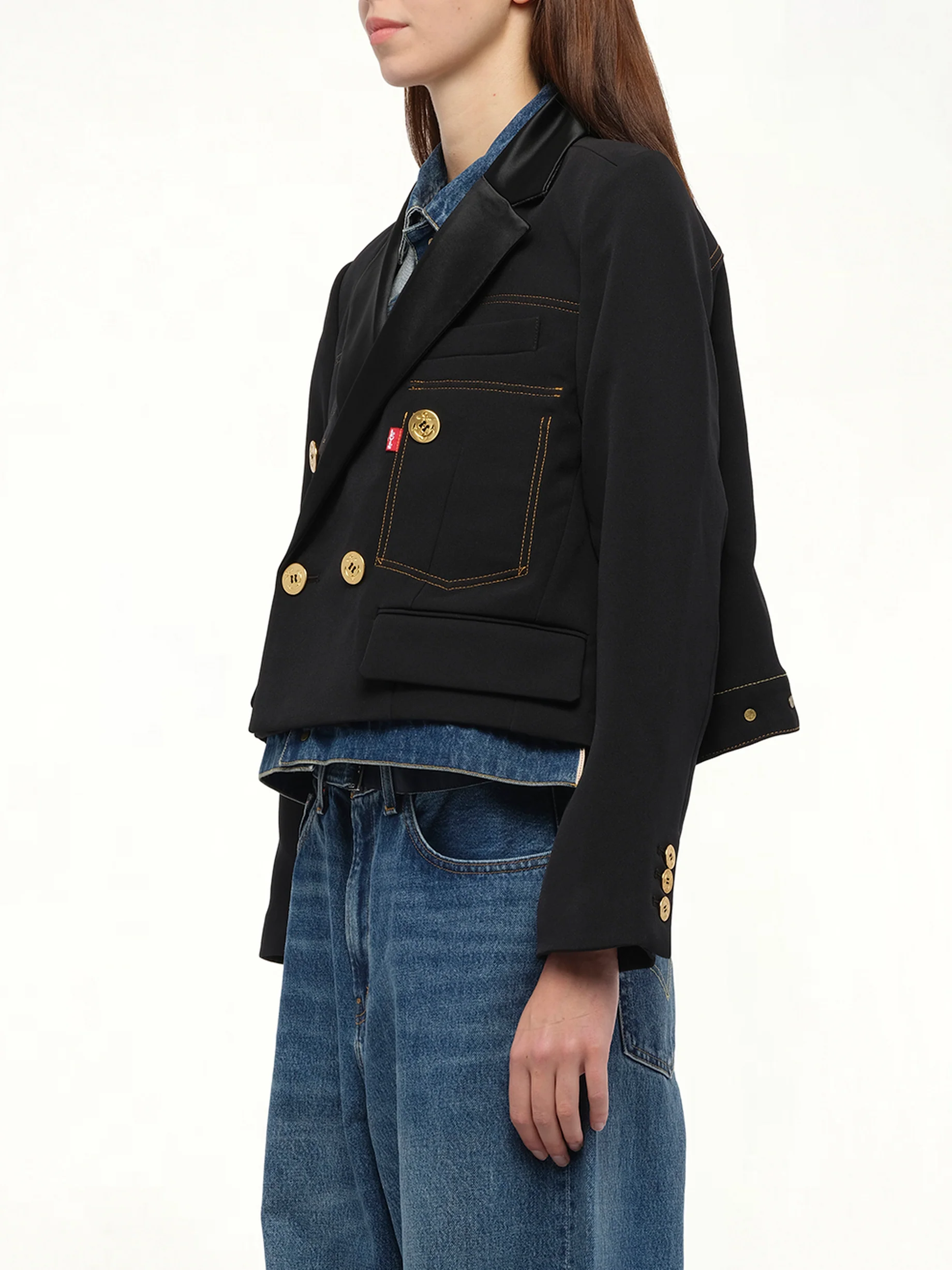 Levi's Denim x Matelasse Twill Jacket in Black - Image 5
