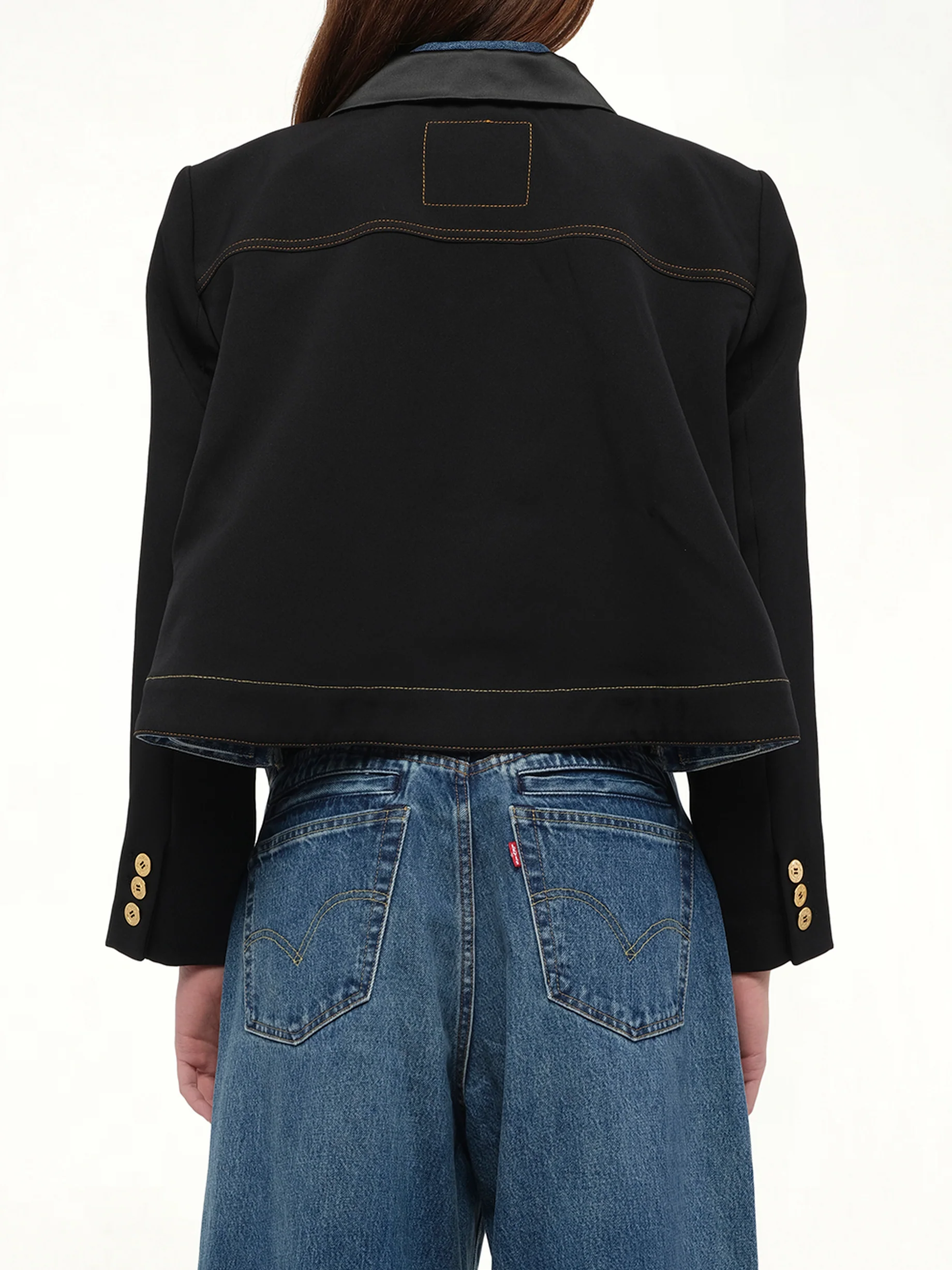Levi's Denim x Matelasse Twill Jacket in Black - Image 6