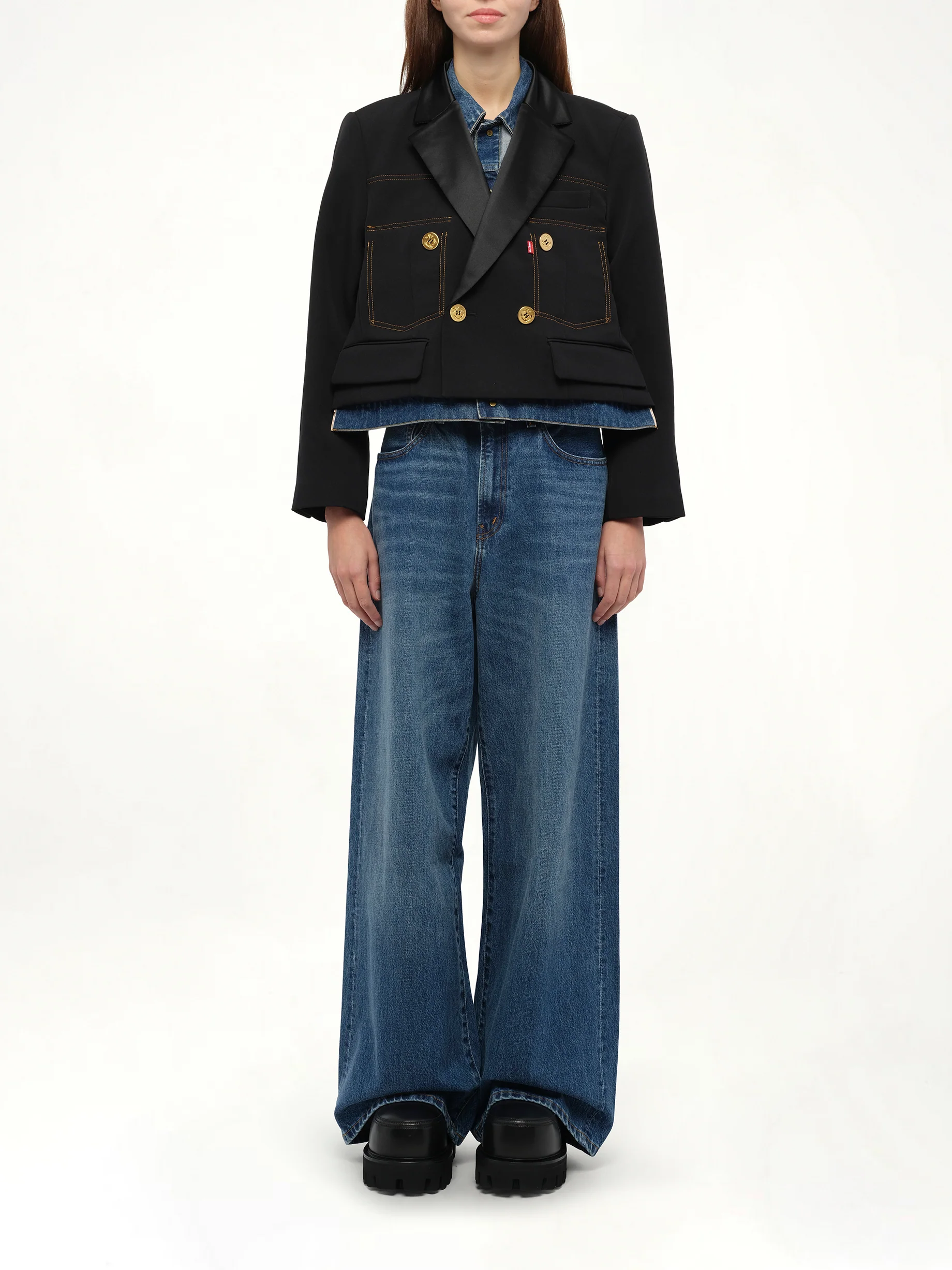 Levi's Denim x Matelasse Twill Jacket in Black - Image 7