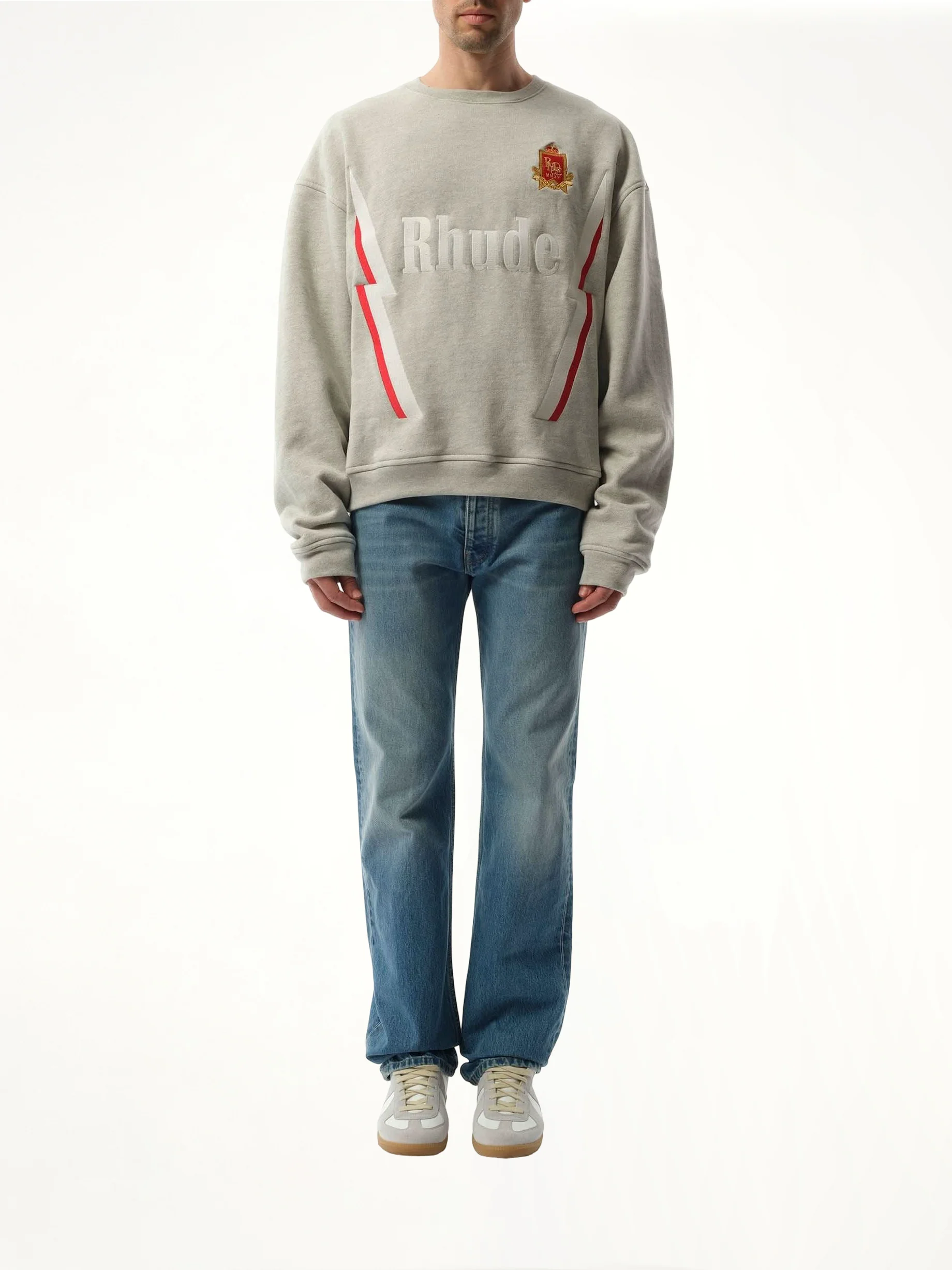 Lightning Sweatshirt in Heather Grey - Image 4