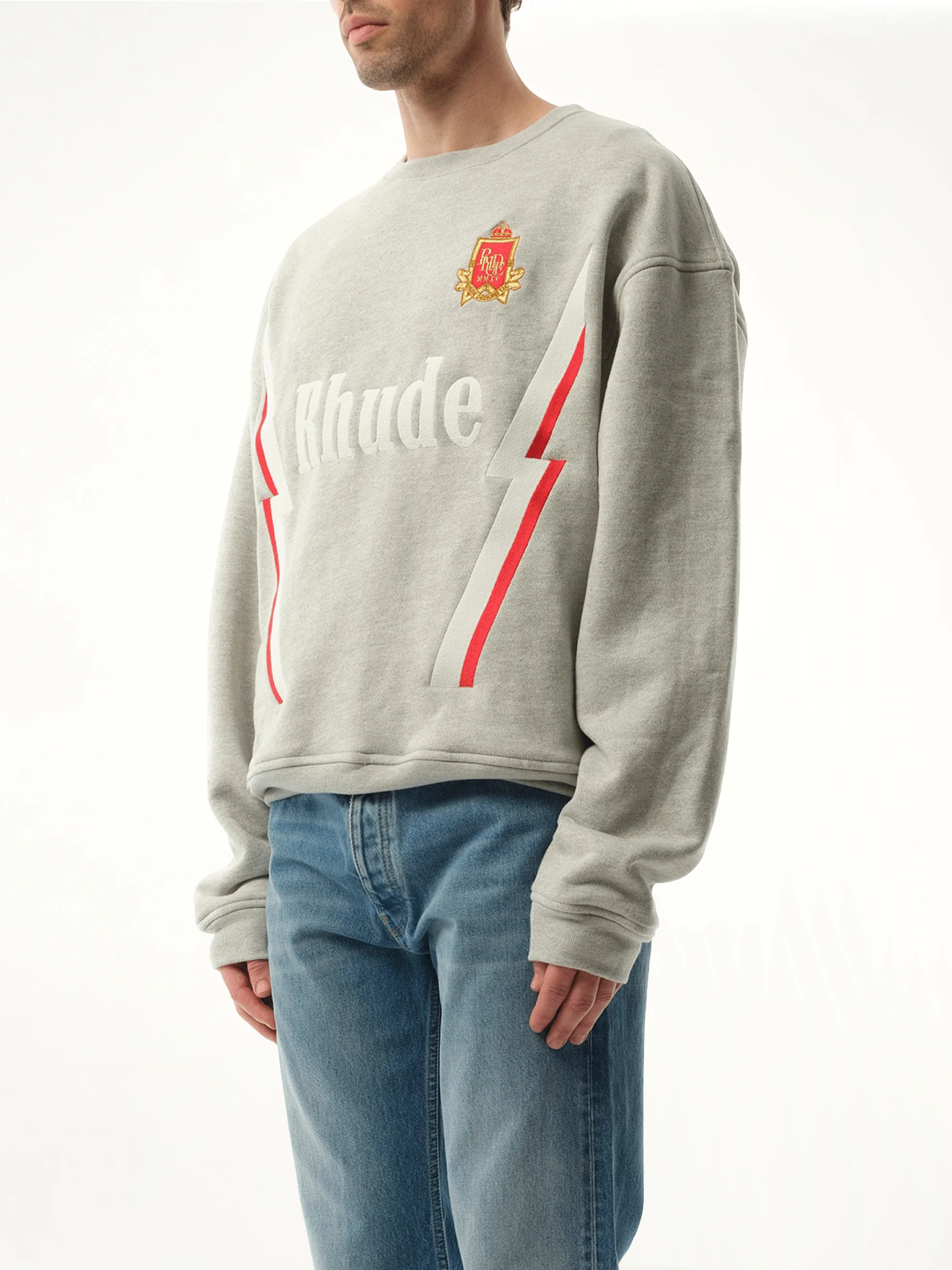 Lightning Sweatshirt in Heather Grey - Image 5