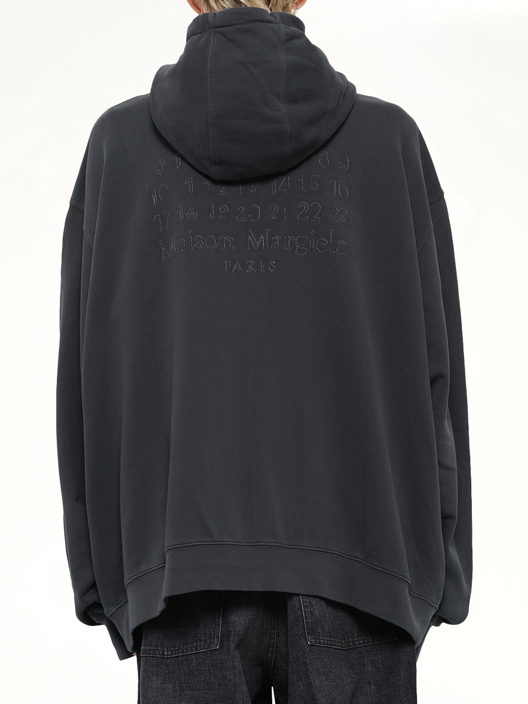 Lightweight Firm Zip Hoodie in Charcoal - Image 5