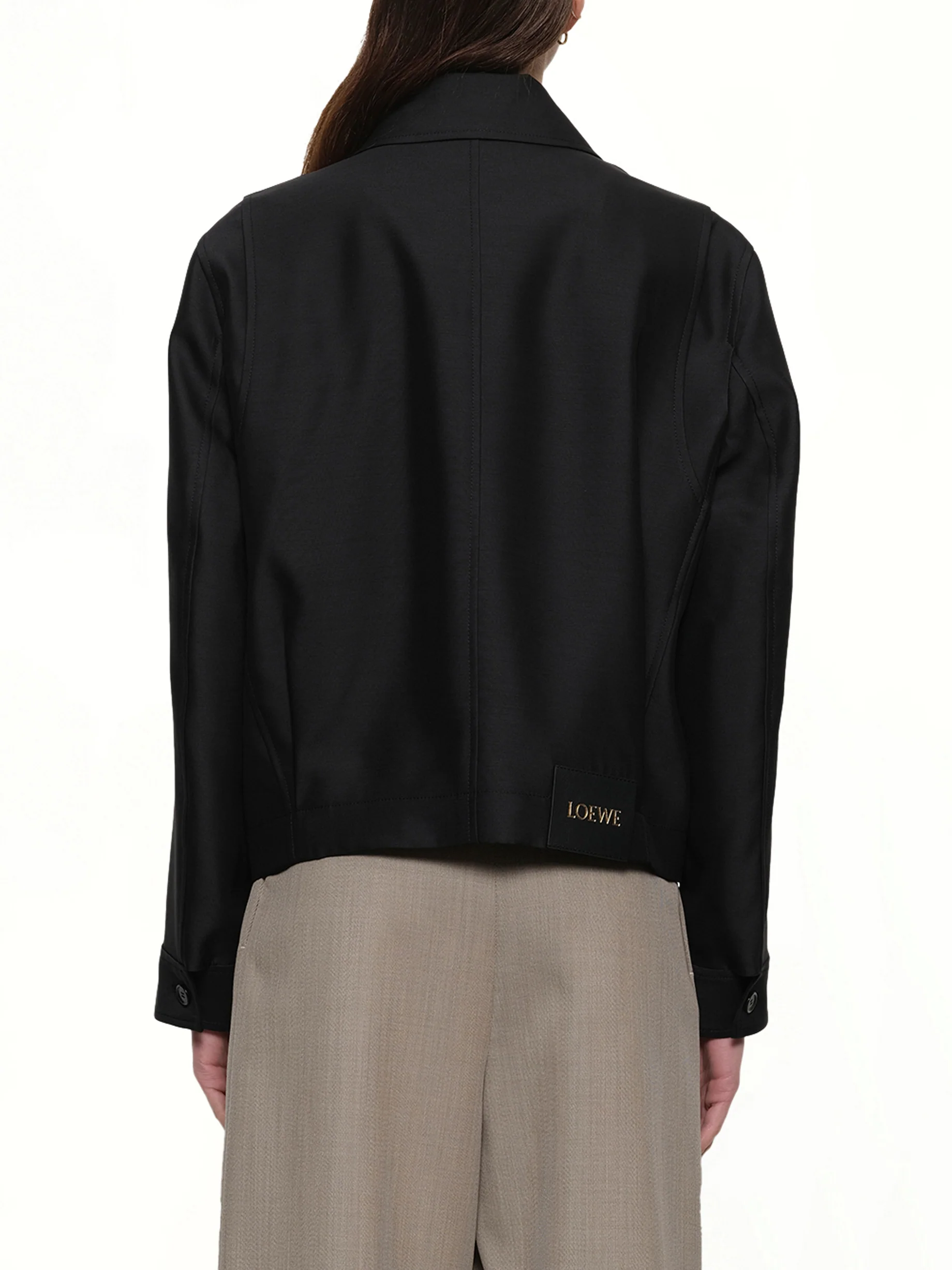 Belted Jacket in Black - Image 5