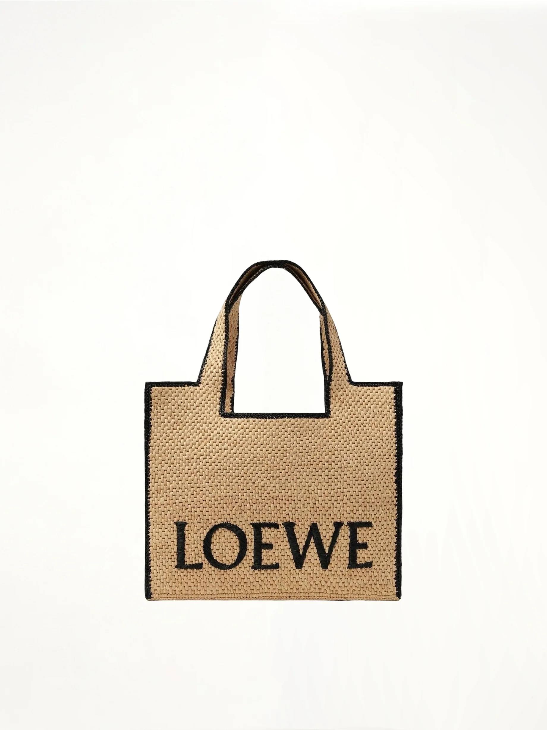 Loewe Font Tote Large Bag in Natural