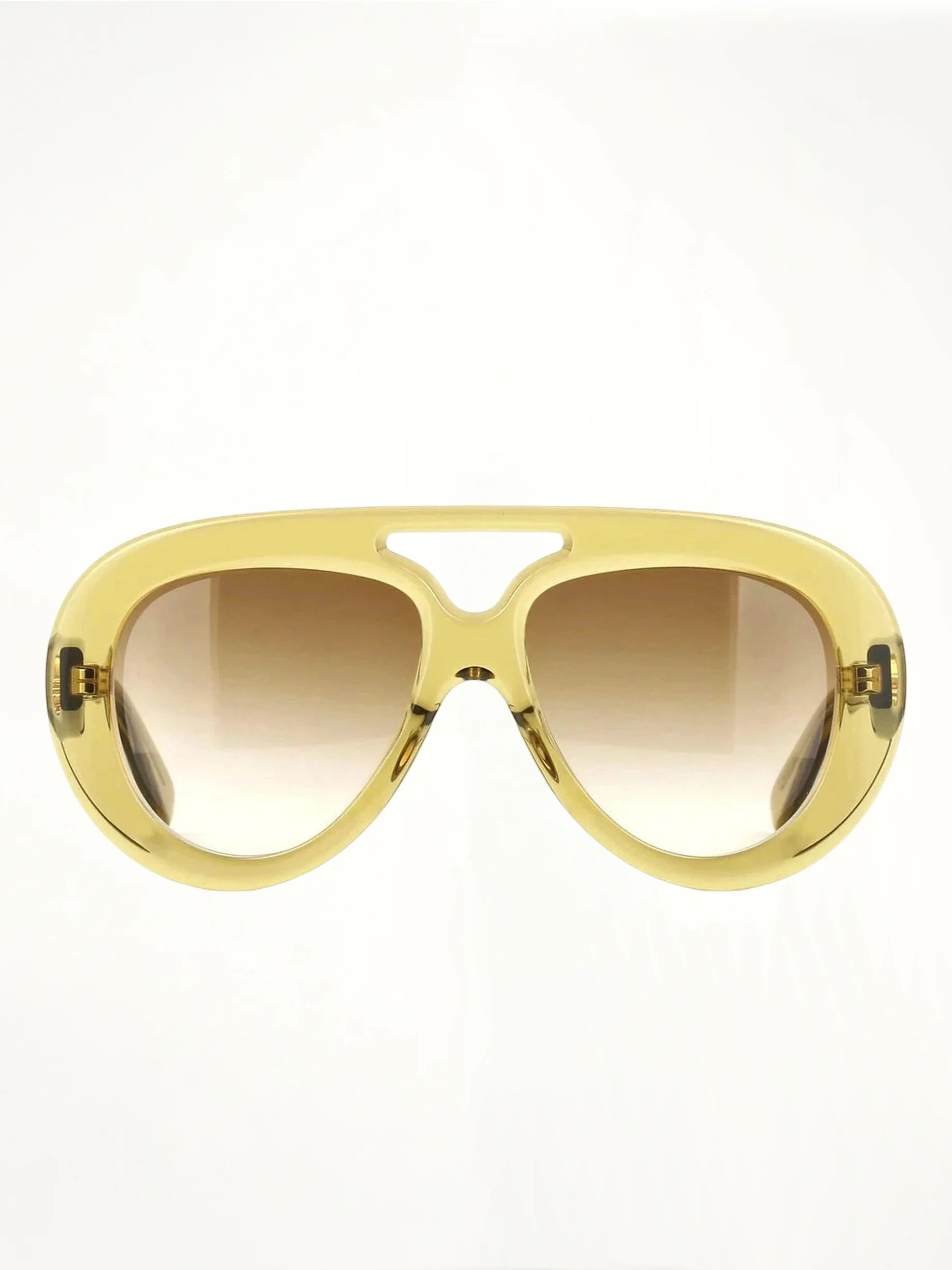 Loewe LW40144U 5596F Sunglasses in Clear Apple/Gold - Image 2