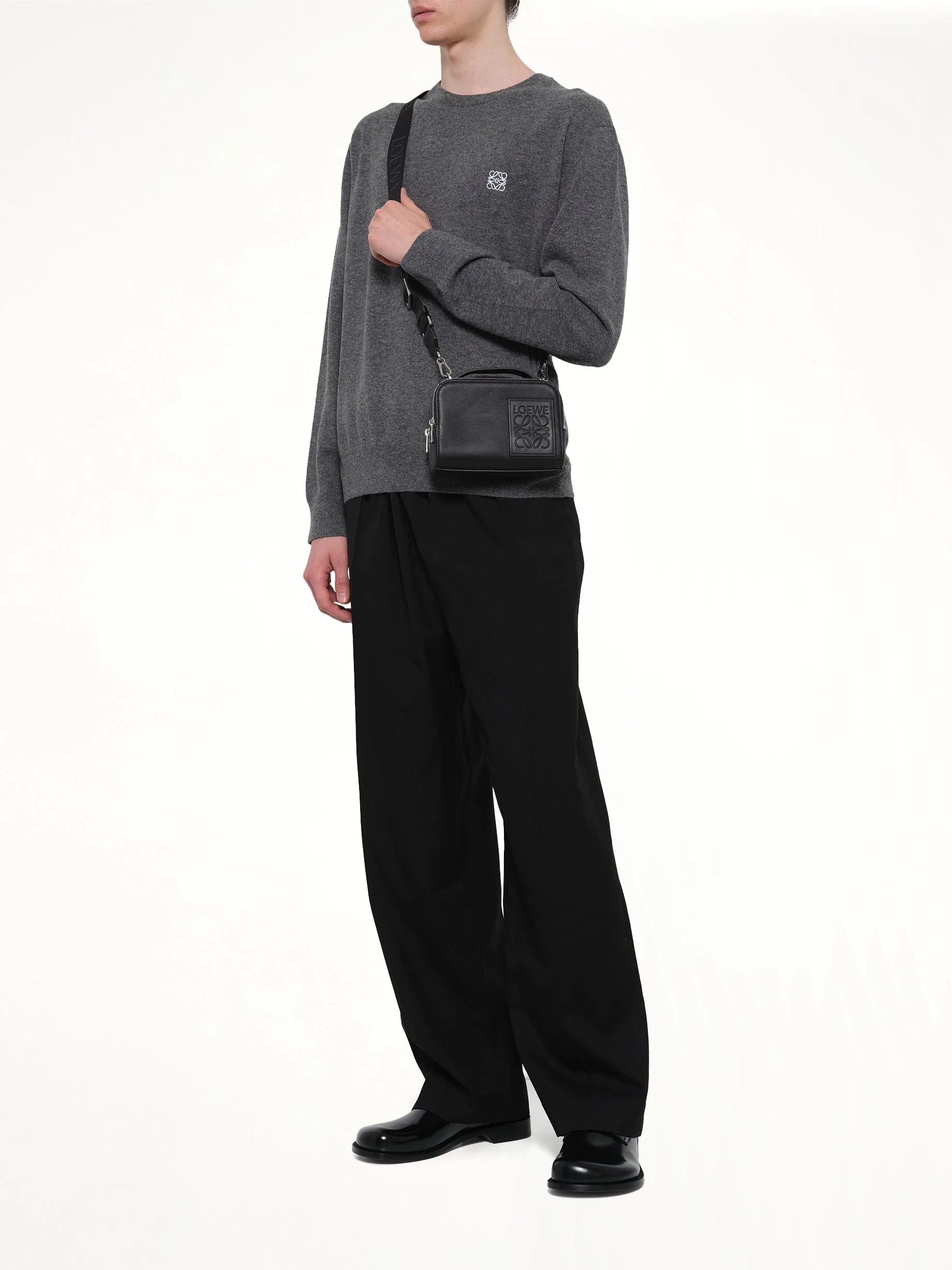 Loewe Patch Camera Bag Mini in Black - Image 4