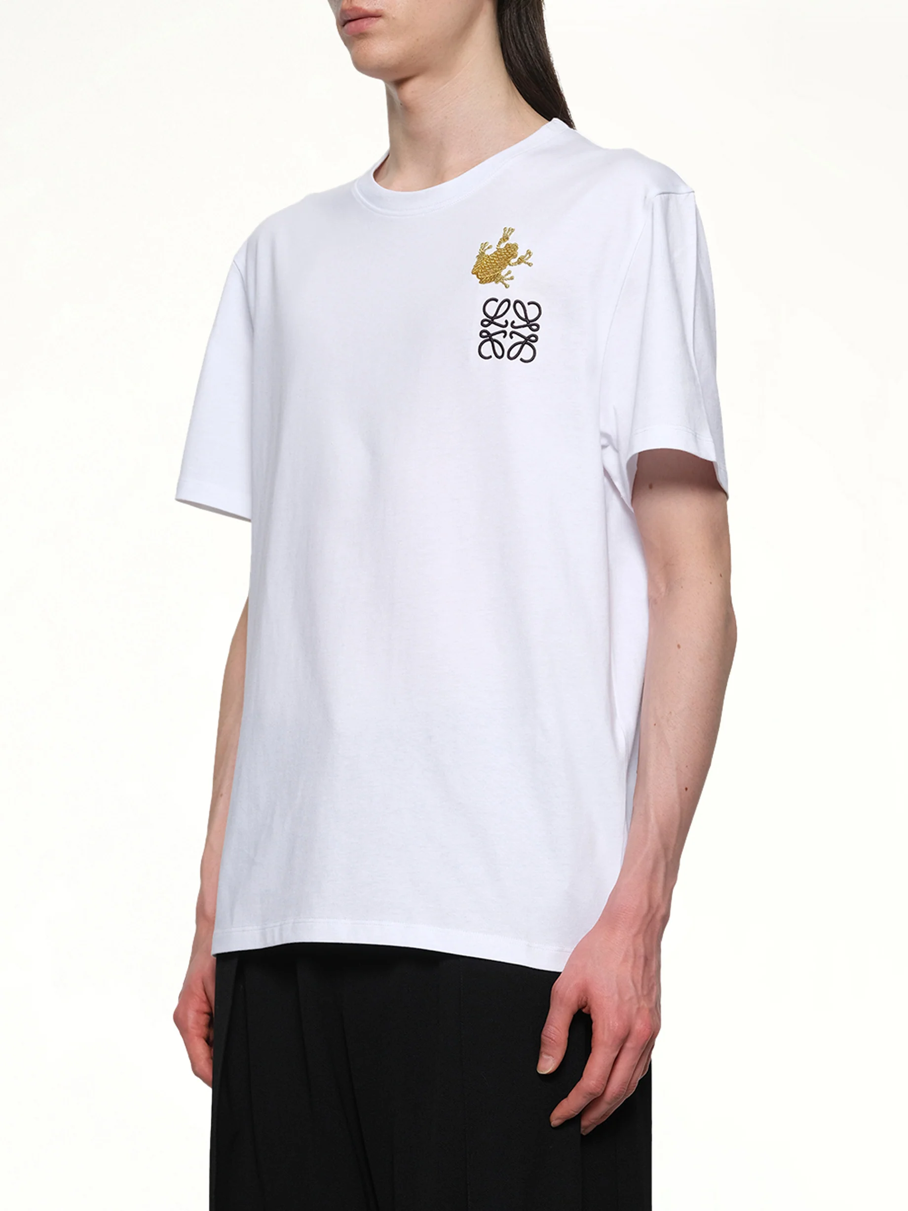 Frog Relaxed Fit T-Shirt in White - Image 3