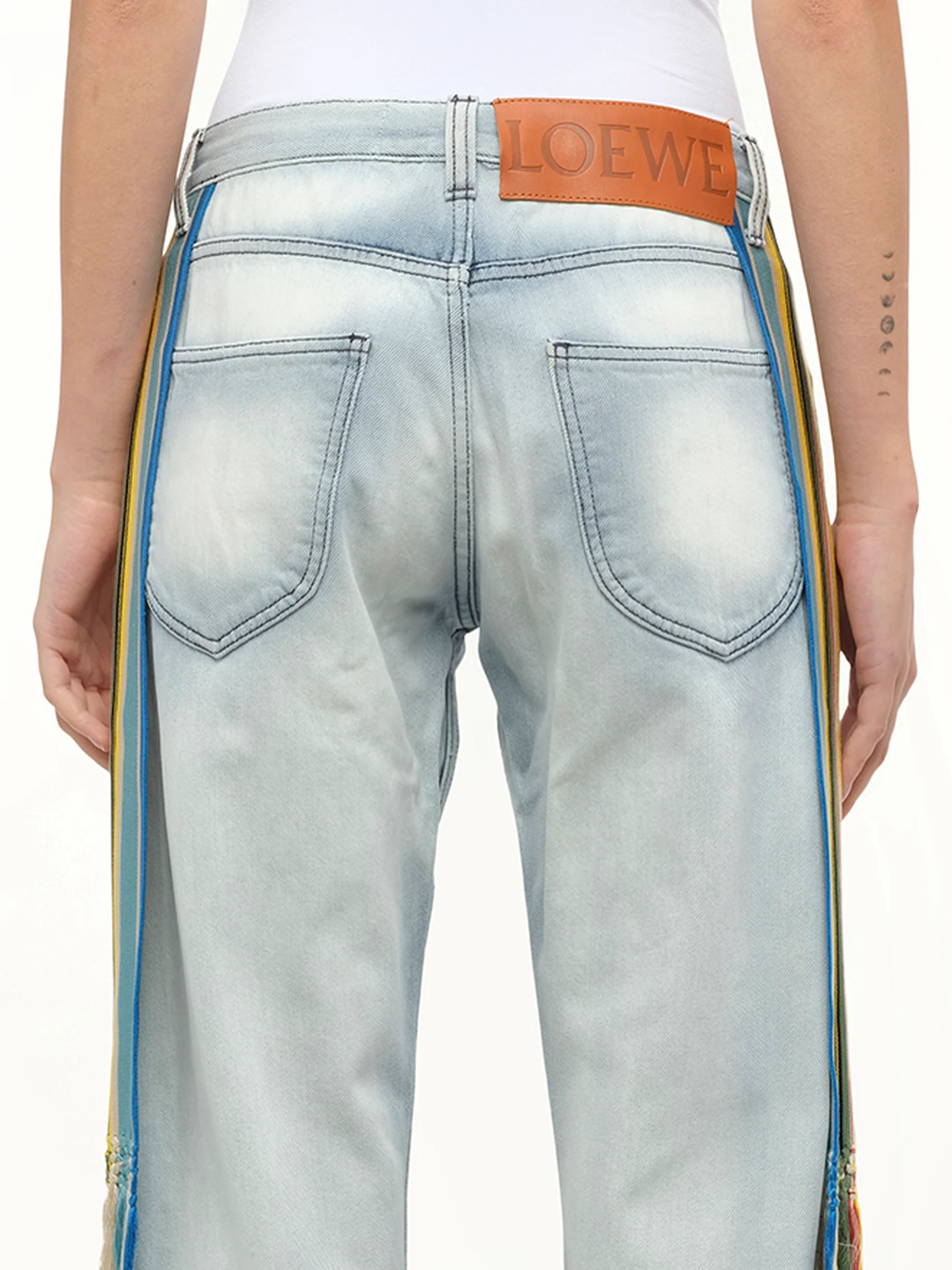 Stripe Bands Jeans in L Blue - Image 3