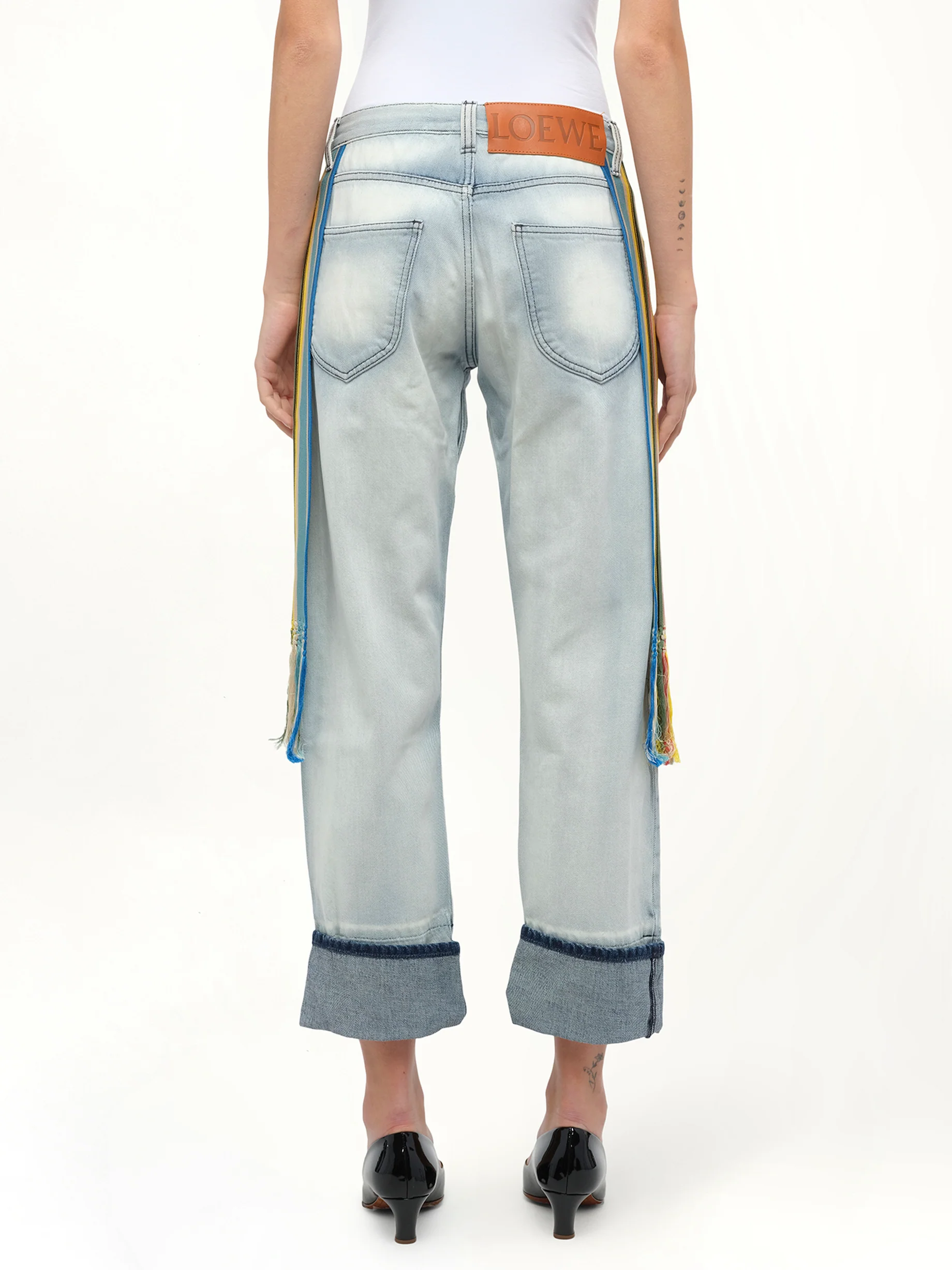 Stripe Bands Jeans in L Blue - Image 6