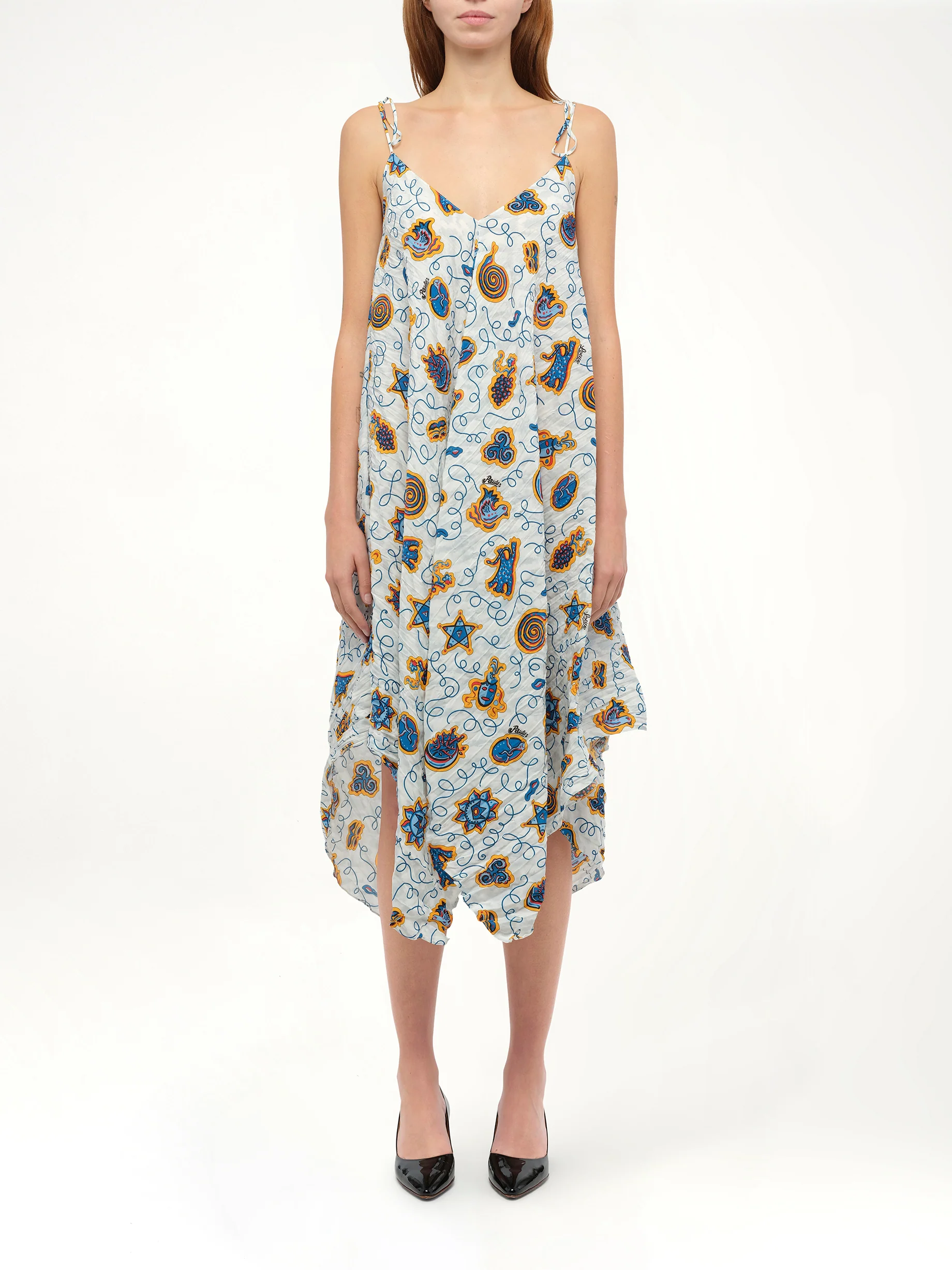 Loewe x Paula Prt Strappy Dress in White - Image 4