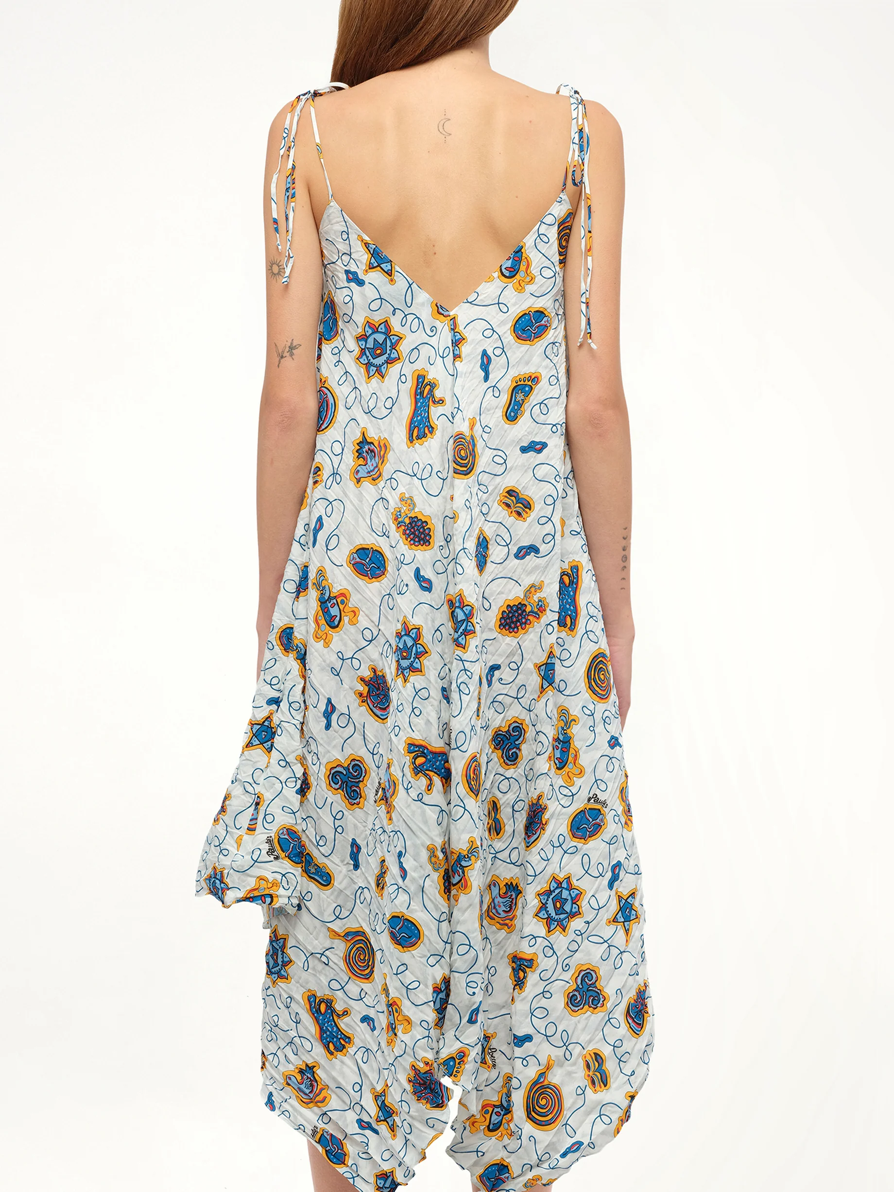 Loewe x Paula Prt Strappy Dress in White - Image 6