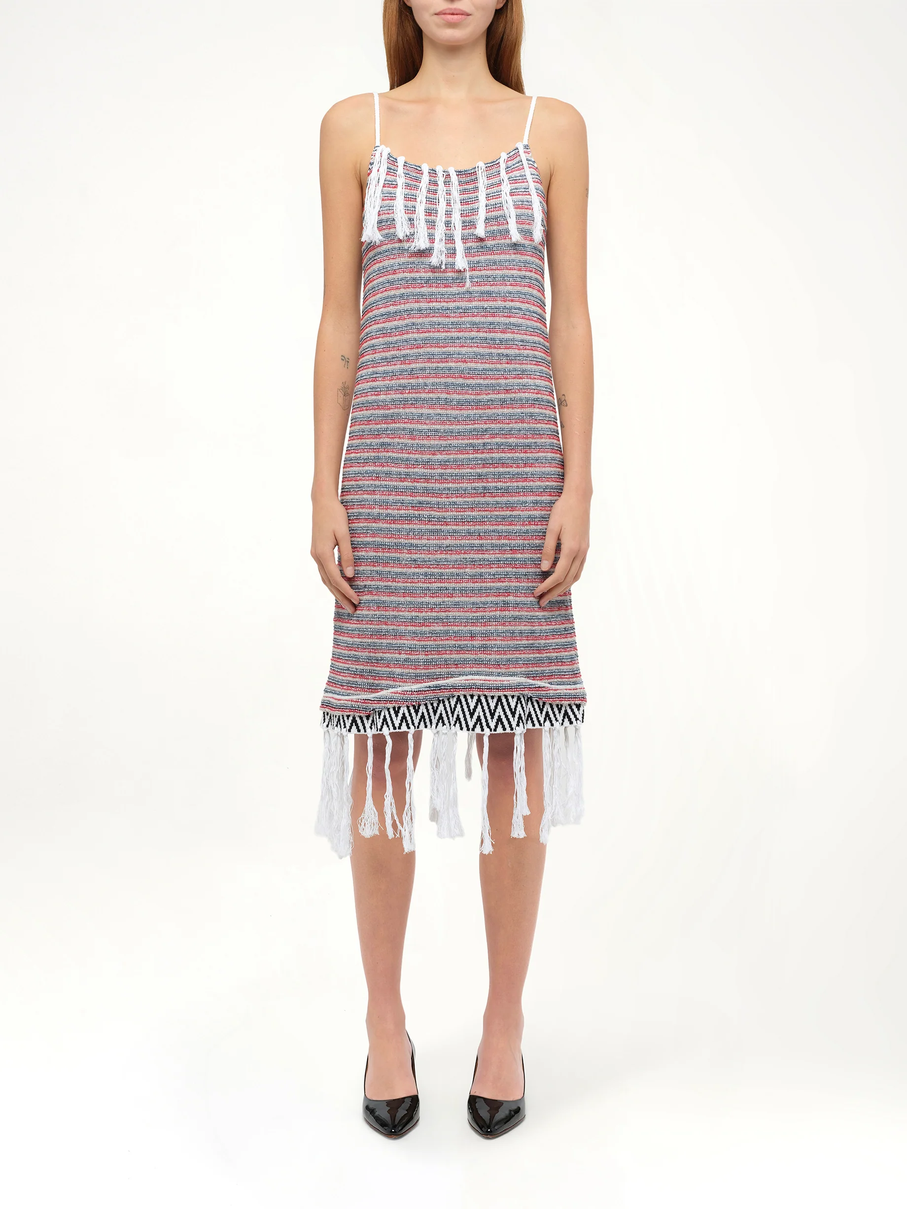 Loewe x Paula Strappy Dress in White - Image 4