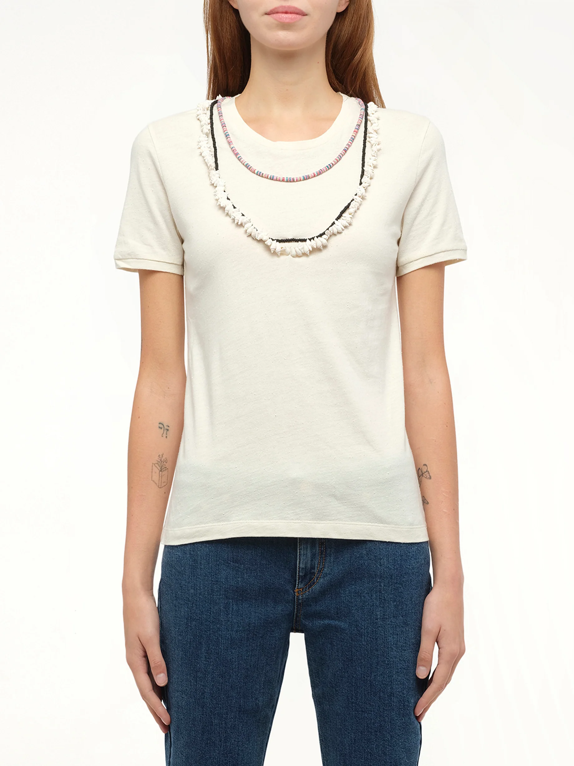 Loewe x Paula T-Shirt Necklaces in Calico