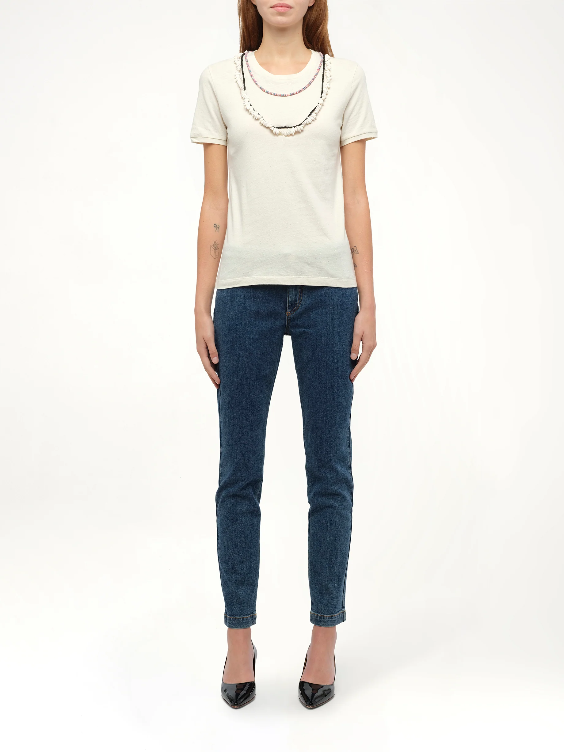 Loewe x Paula T-Shirt Necklaces in Calico - Image 4
