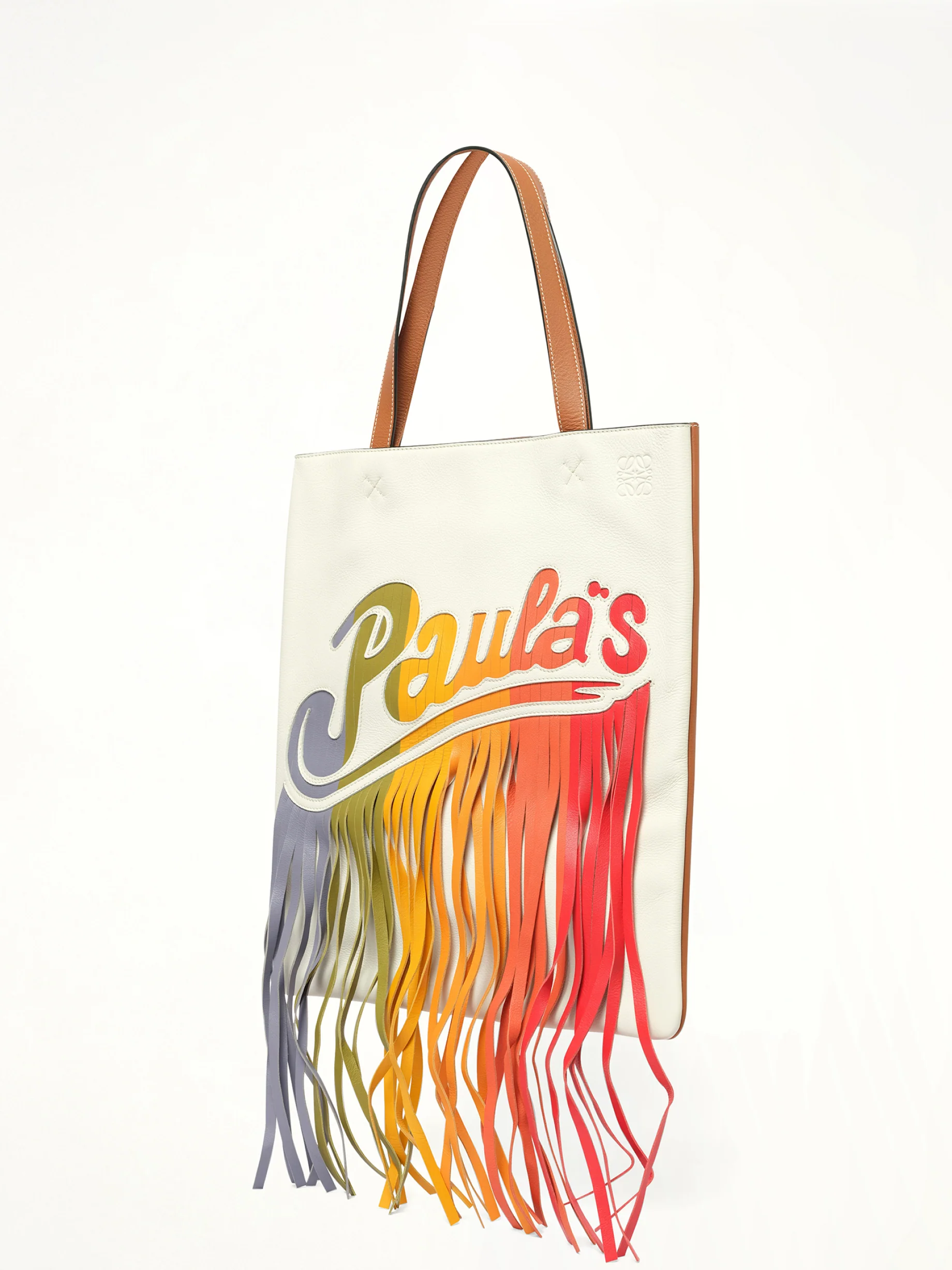 Loewe x Paula Vertical Tote in White - Image 2