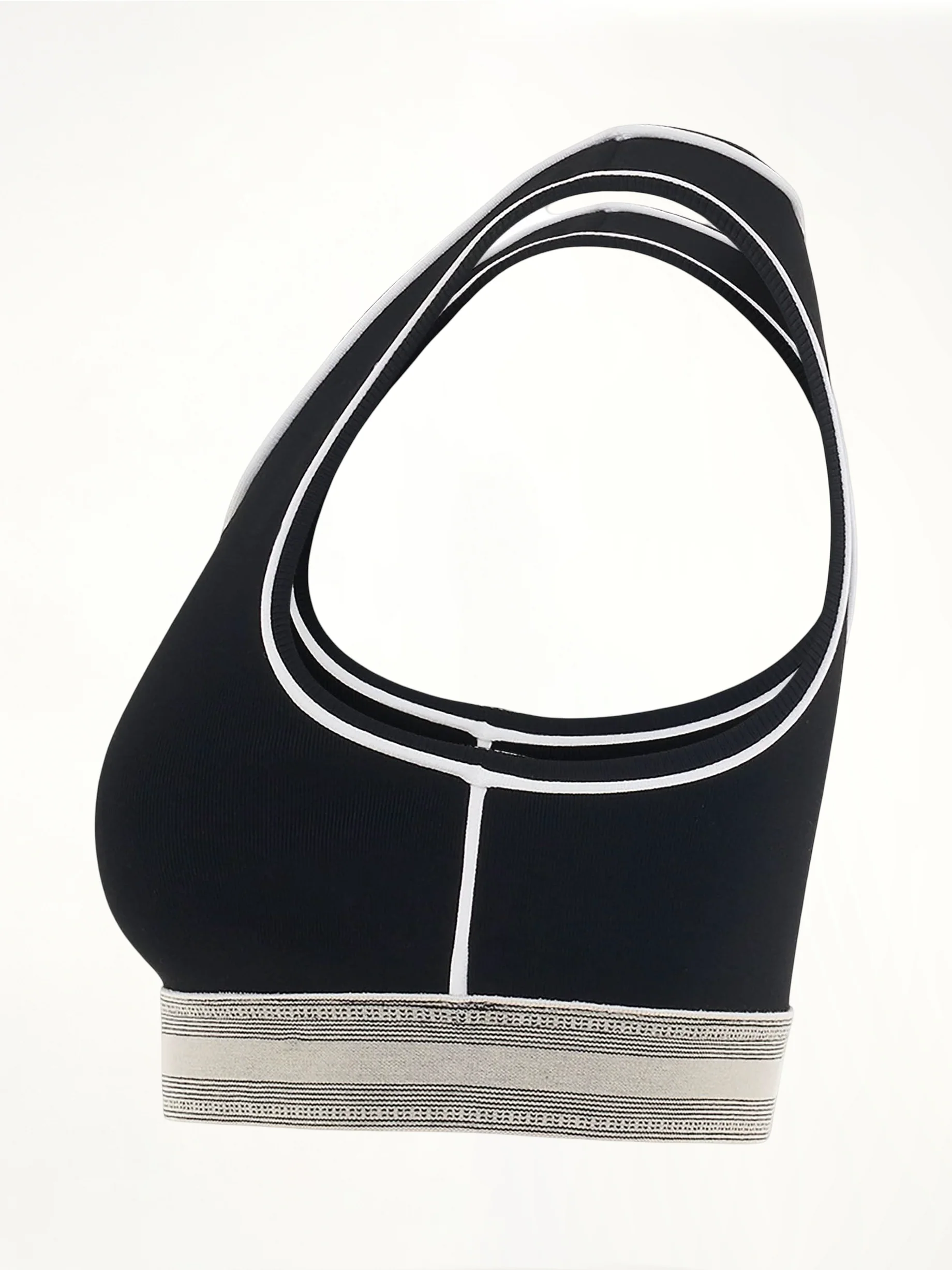 Logo Cropped Tank Top in Black - Image 3