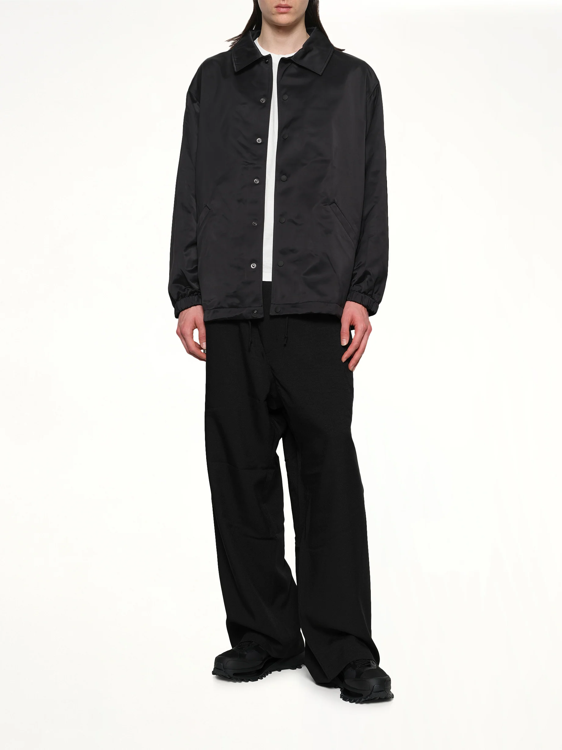 Logo Graphic Coach Jacket in Black - Image 4