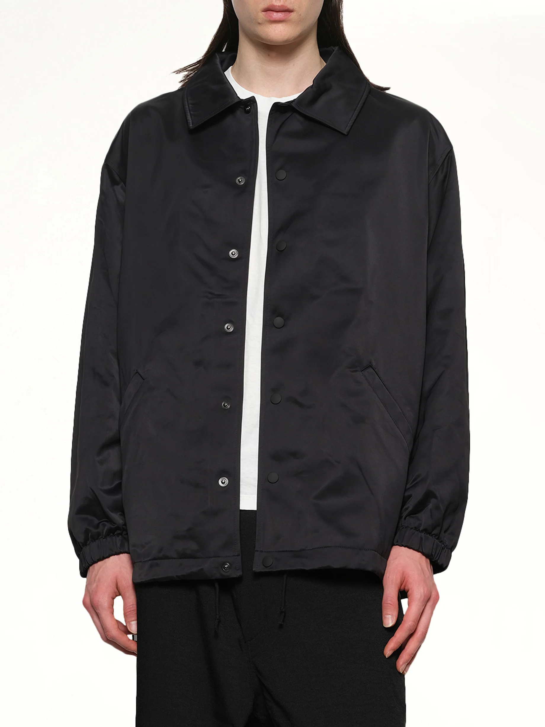 Logo Graphic Coach Jacket in Black - Image 6