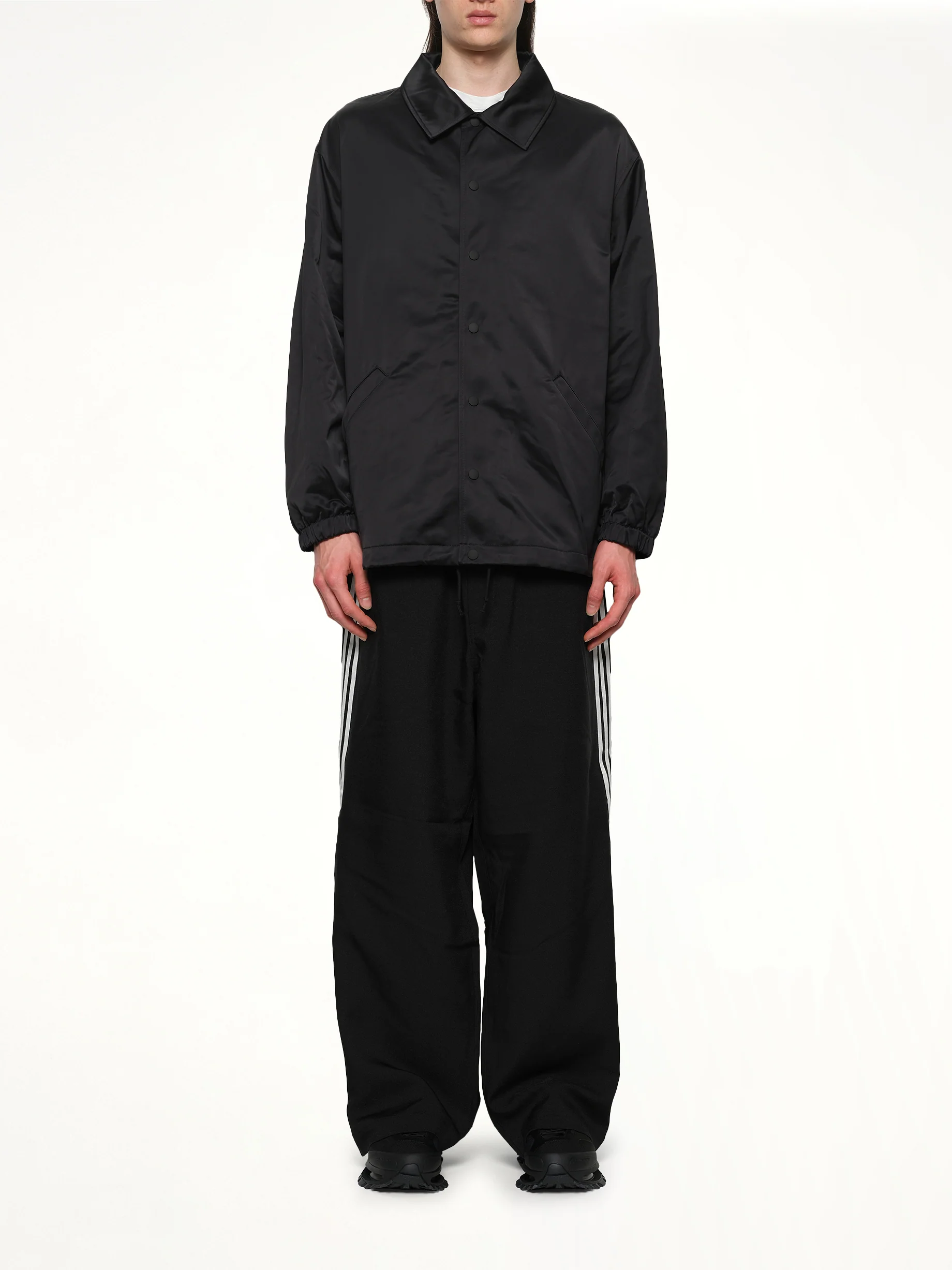 Logo Graphic Coach Jacket in Black - Image 7