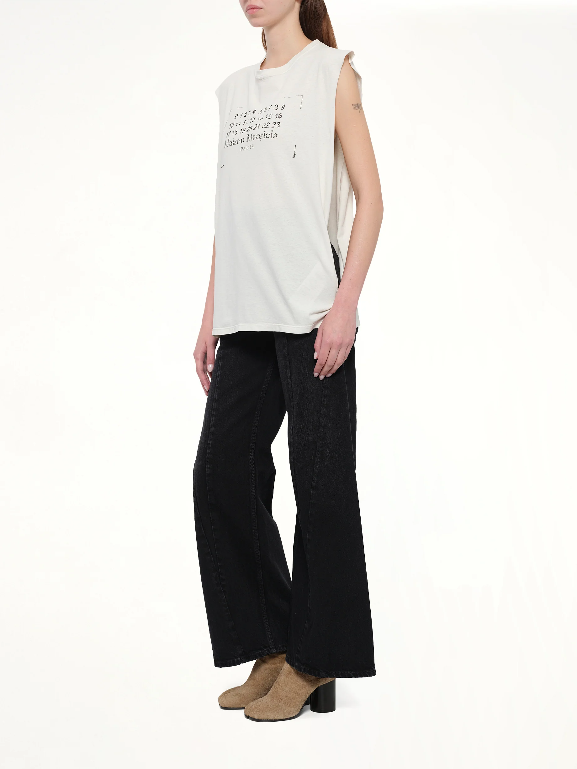 Logo Tank Top in Butter - Image 4