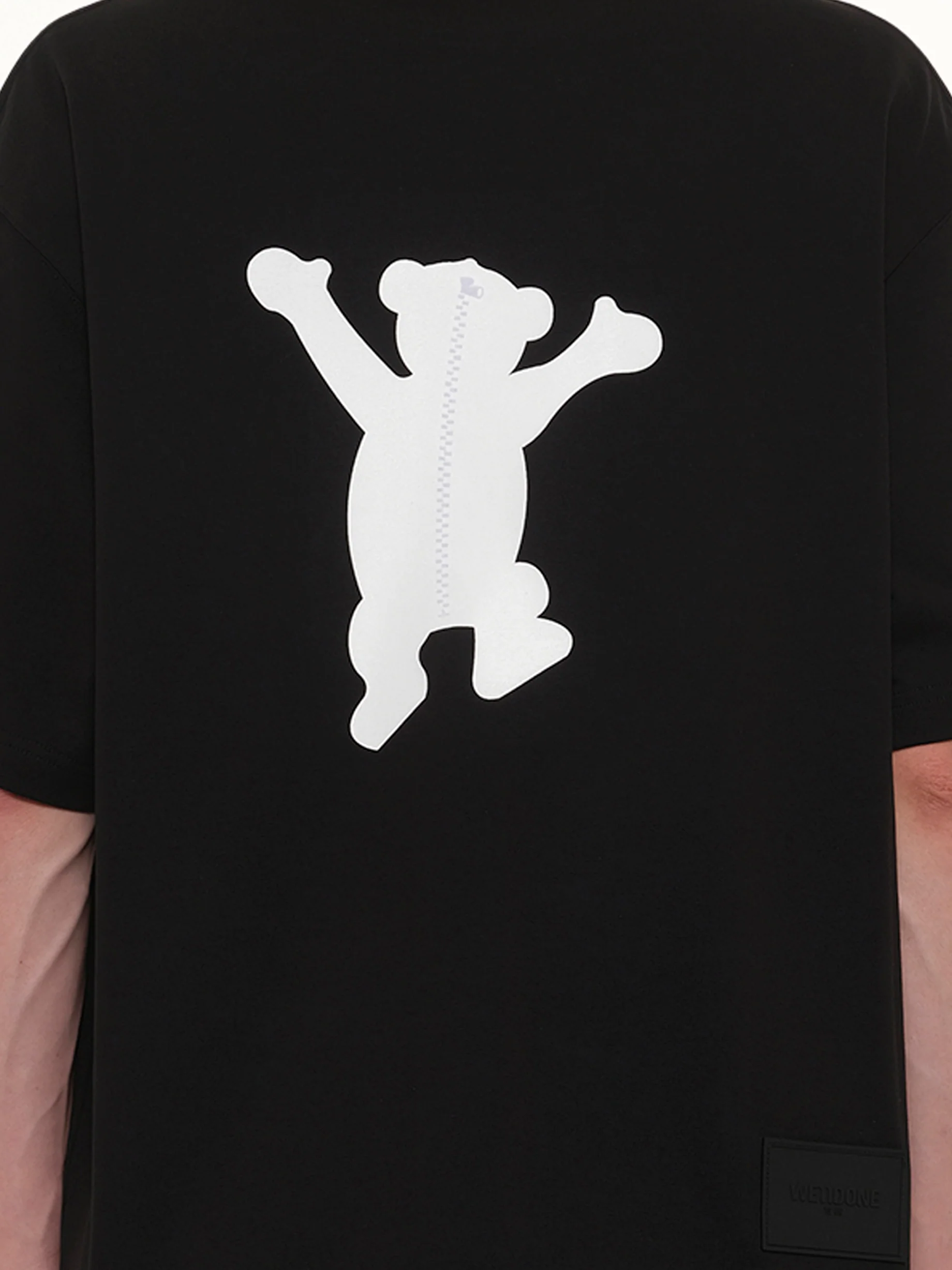 Logo Teddy T-Shirt in Black - Image 6