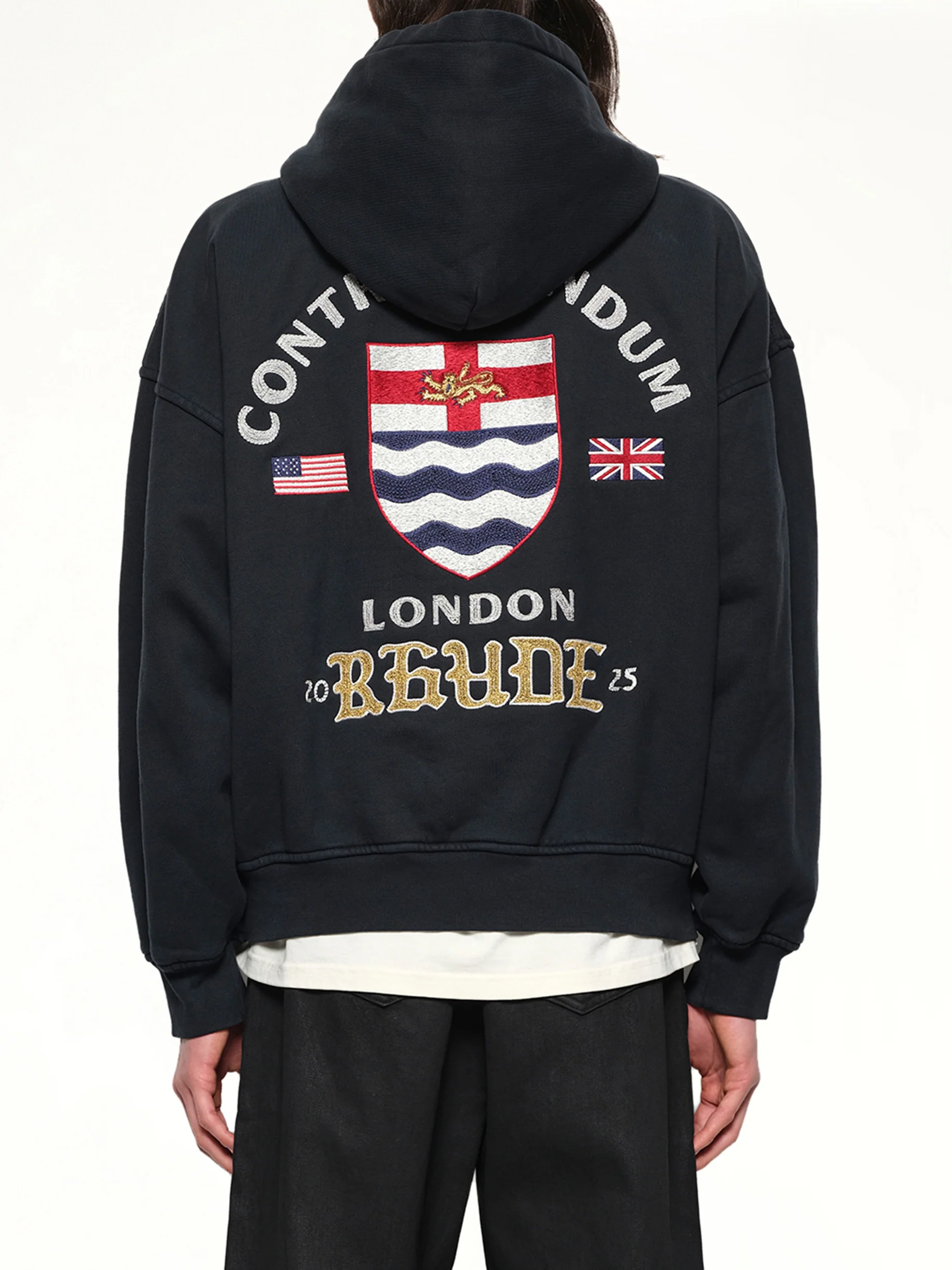 London Hound Hoodie in Vintage Black - Image 5