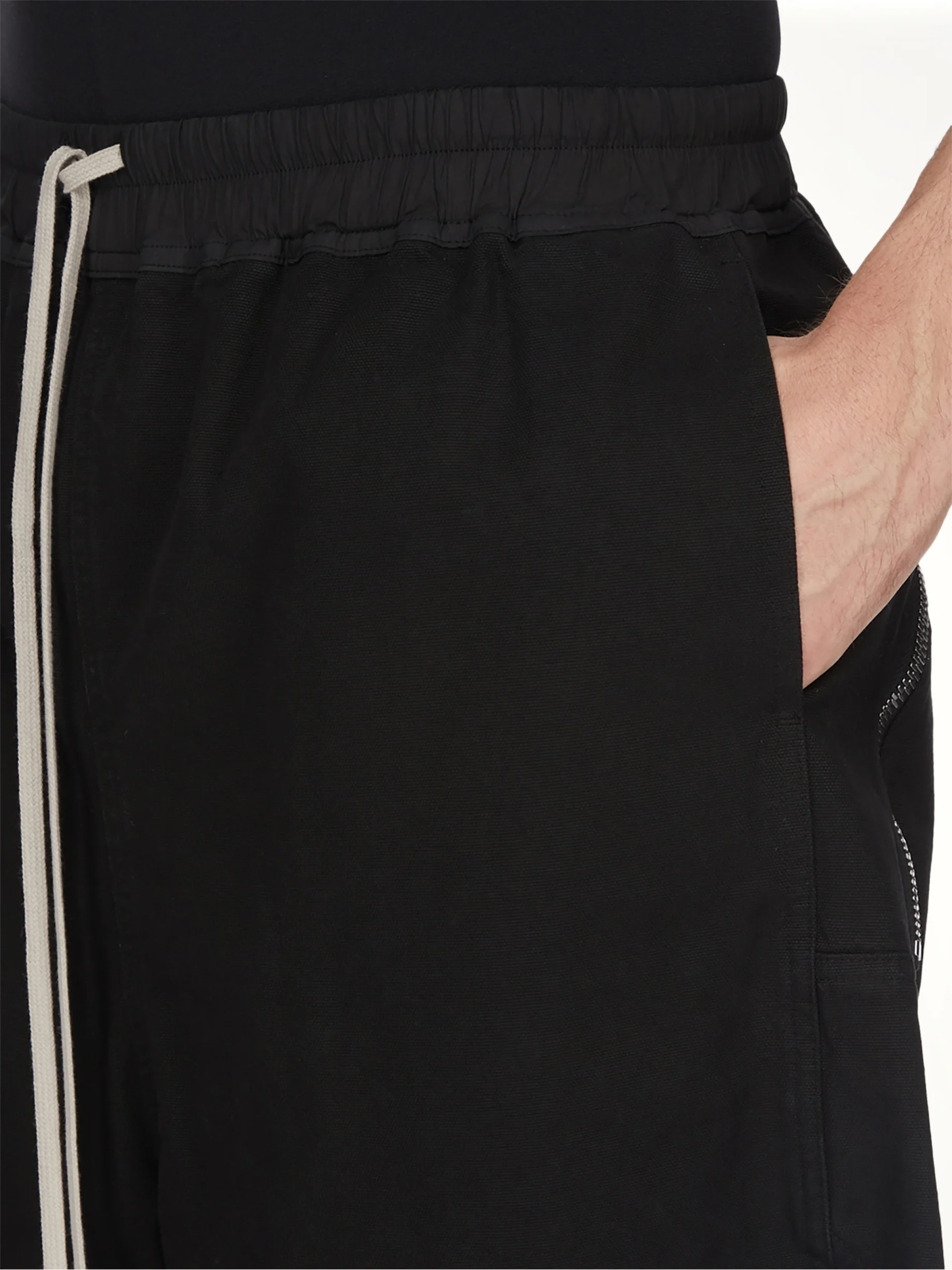 Long Boxers Butt Zip in Black - Image 4