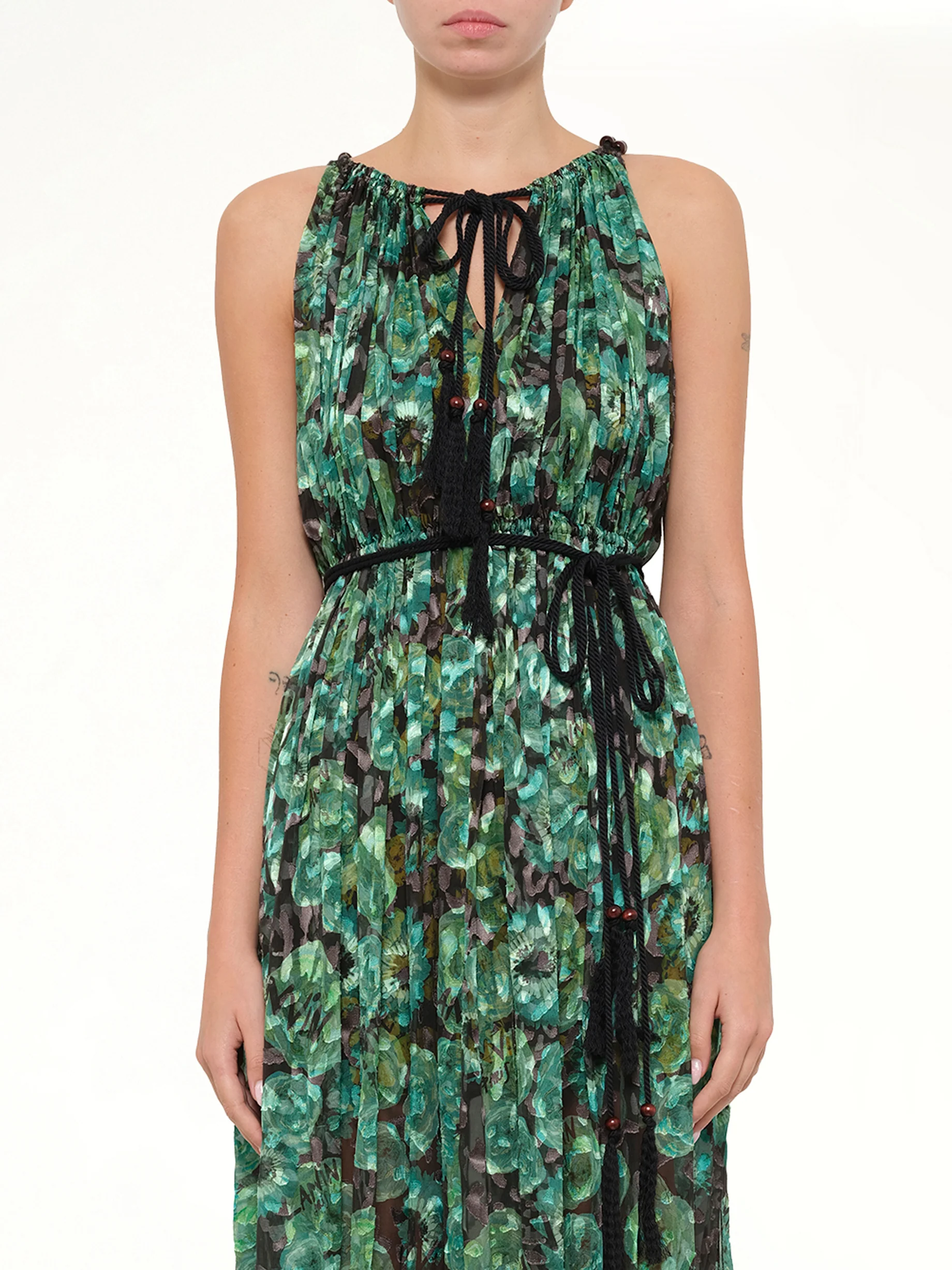 Long Dress in Emerald