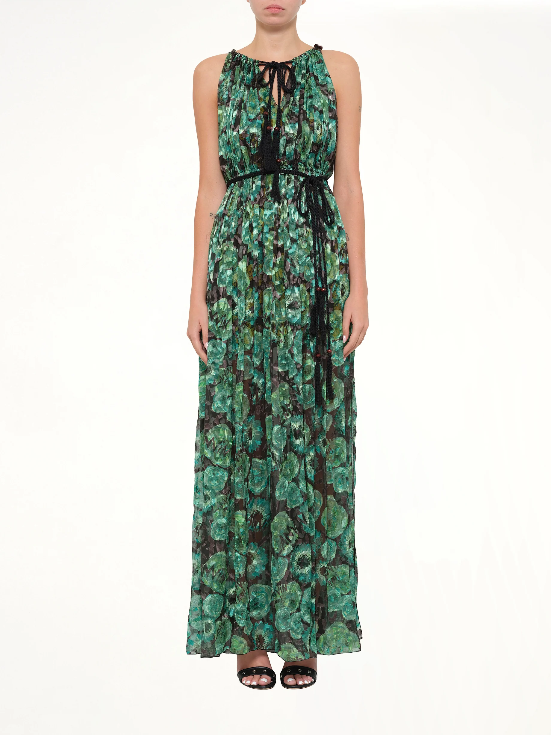 Long Dress in Emerald - Image 2