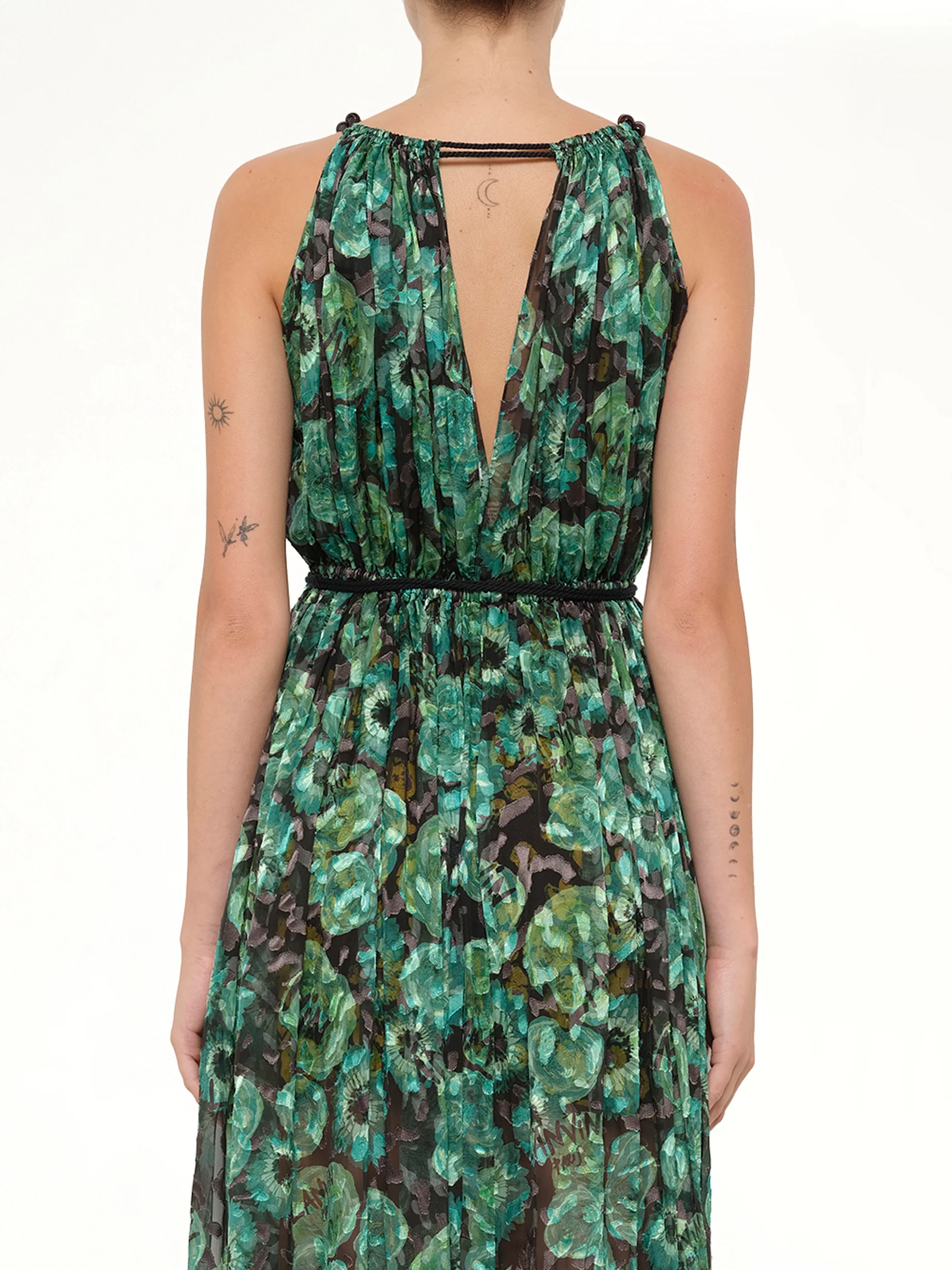 Long Dress in Emerald - Image 3