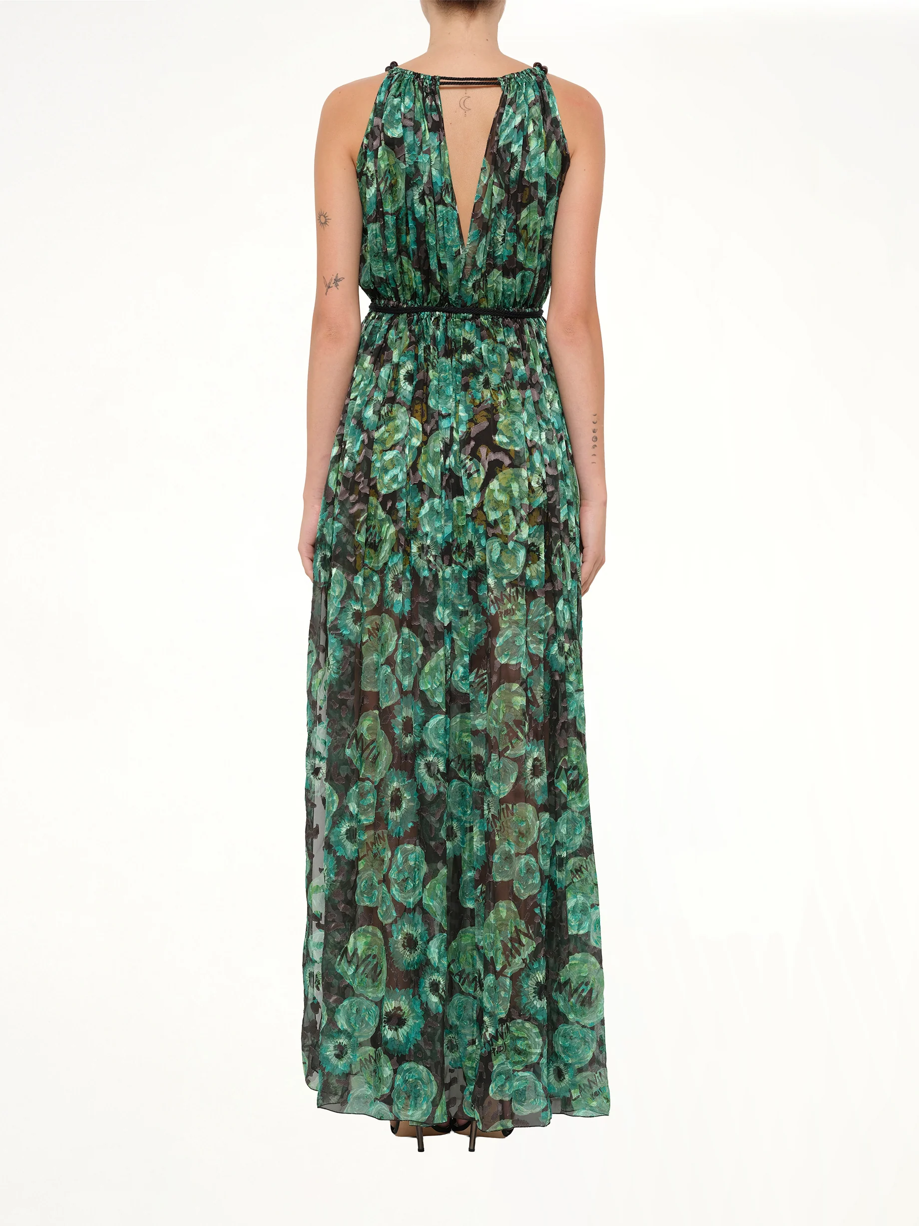 Long Dress in Emerald - Image 4