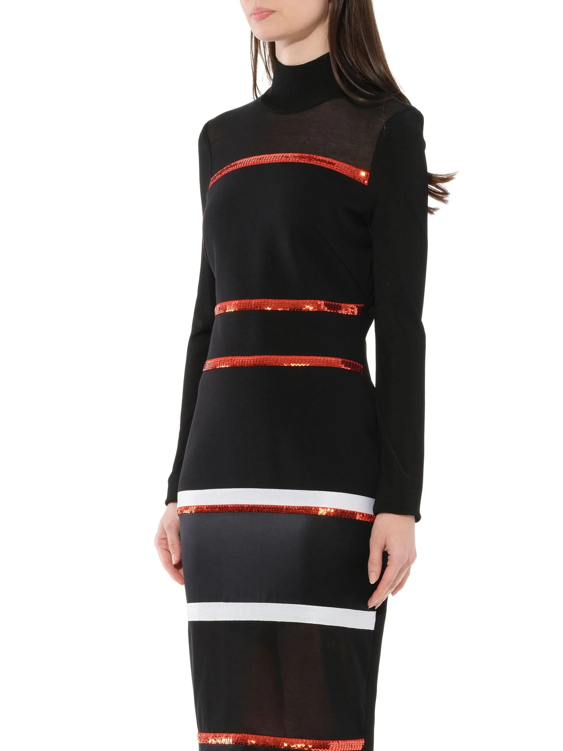 Long Dress in Black/Red/White - Image 5