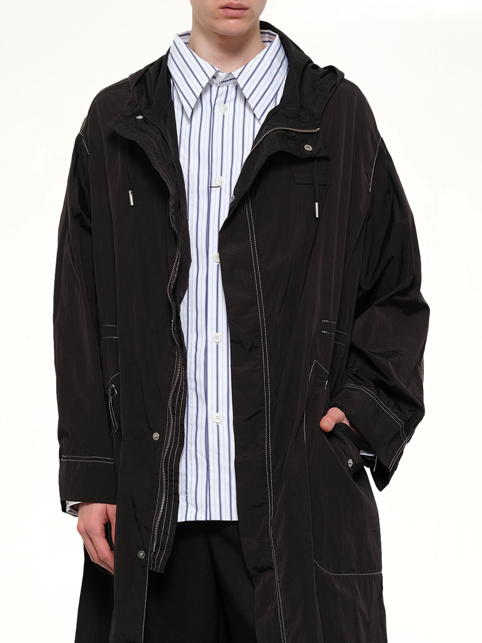 Long Parka in Black - Image 6