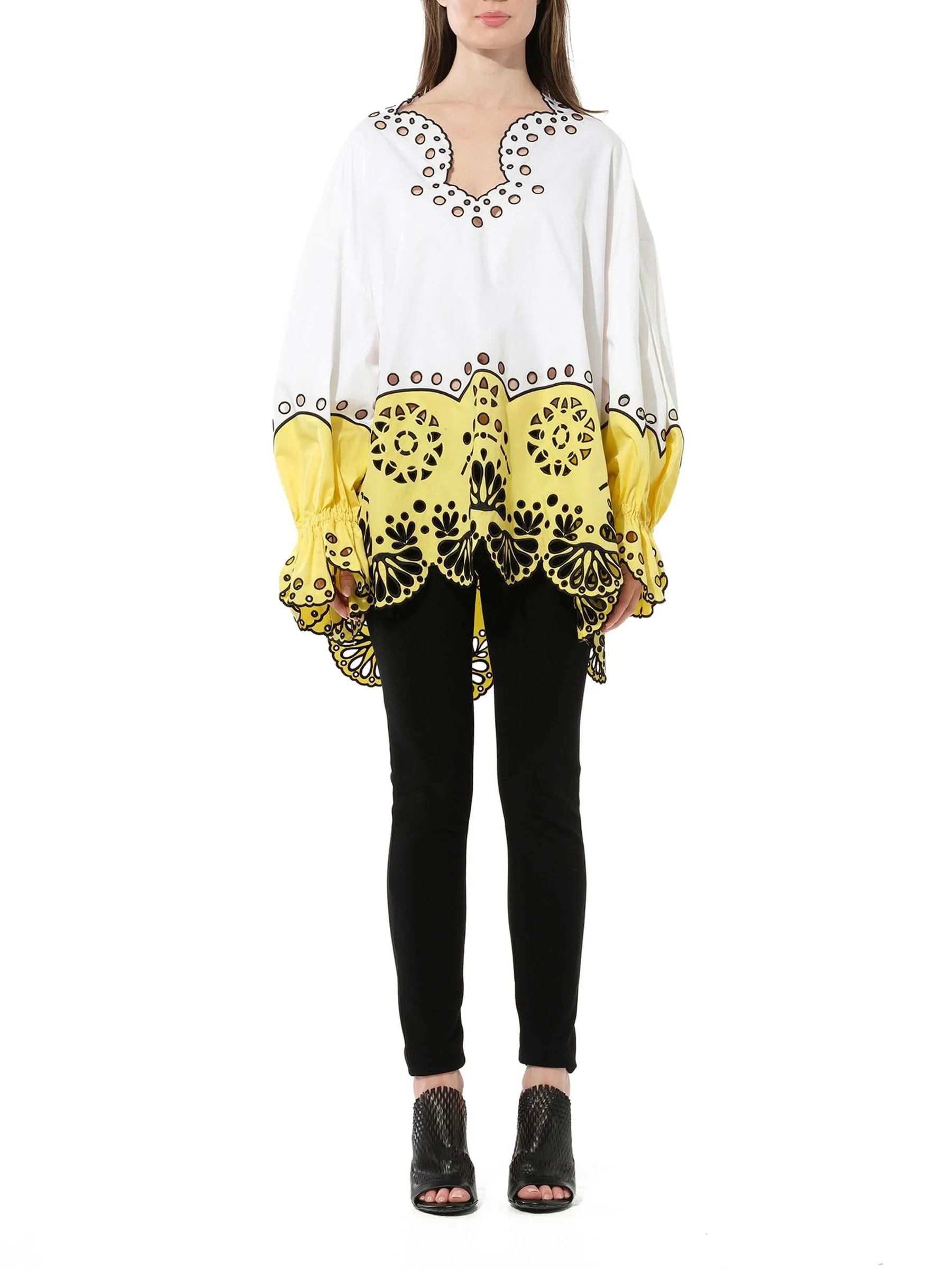 Long Sleeve Blouse in White - Image 4