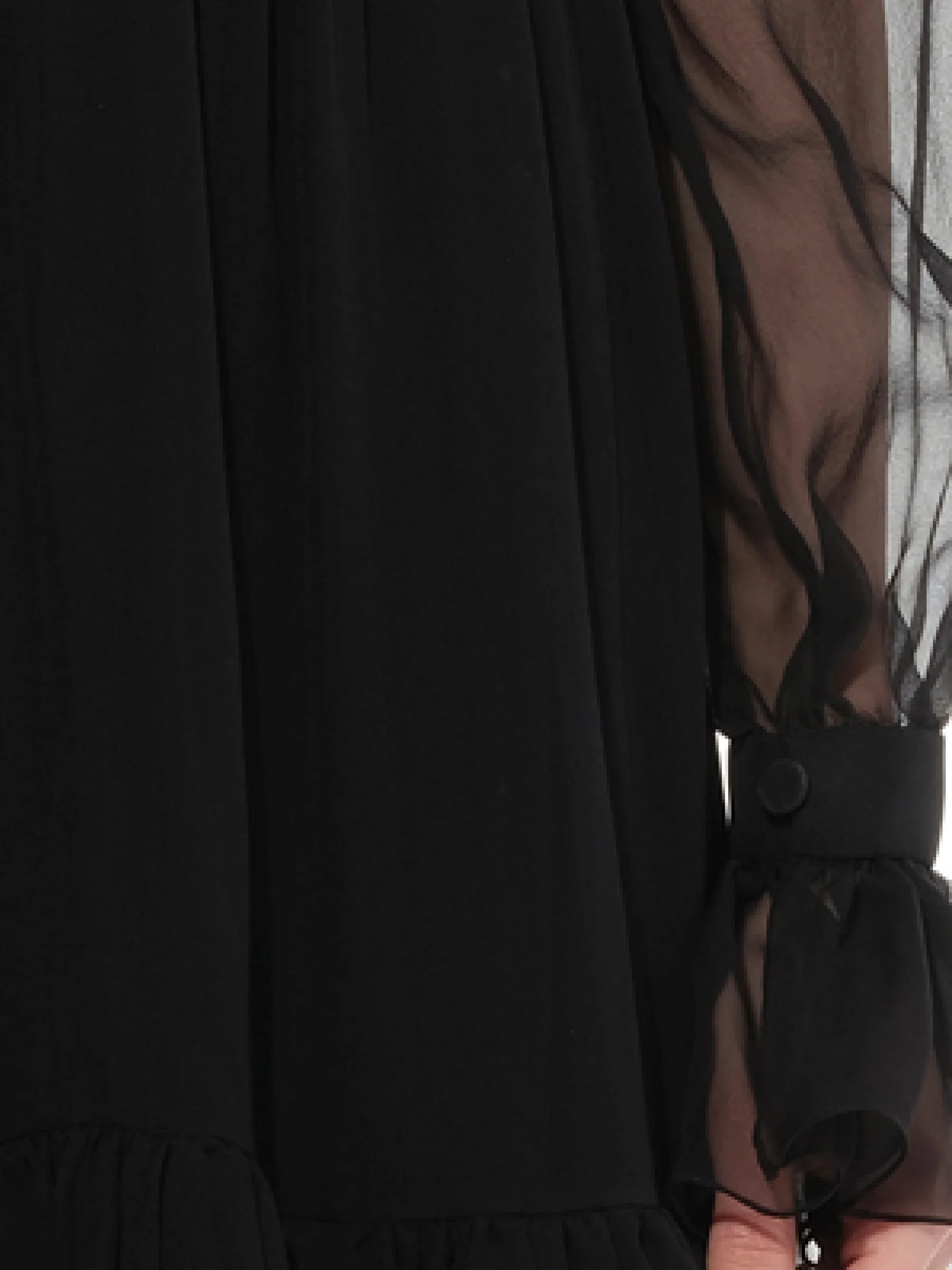 Long Sleeve Dress in Black - Image 3
