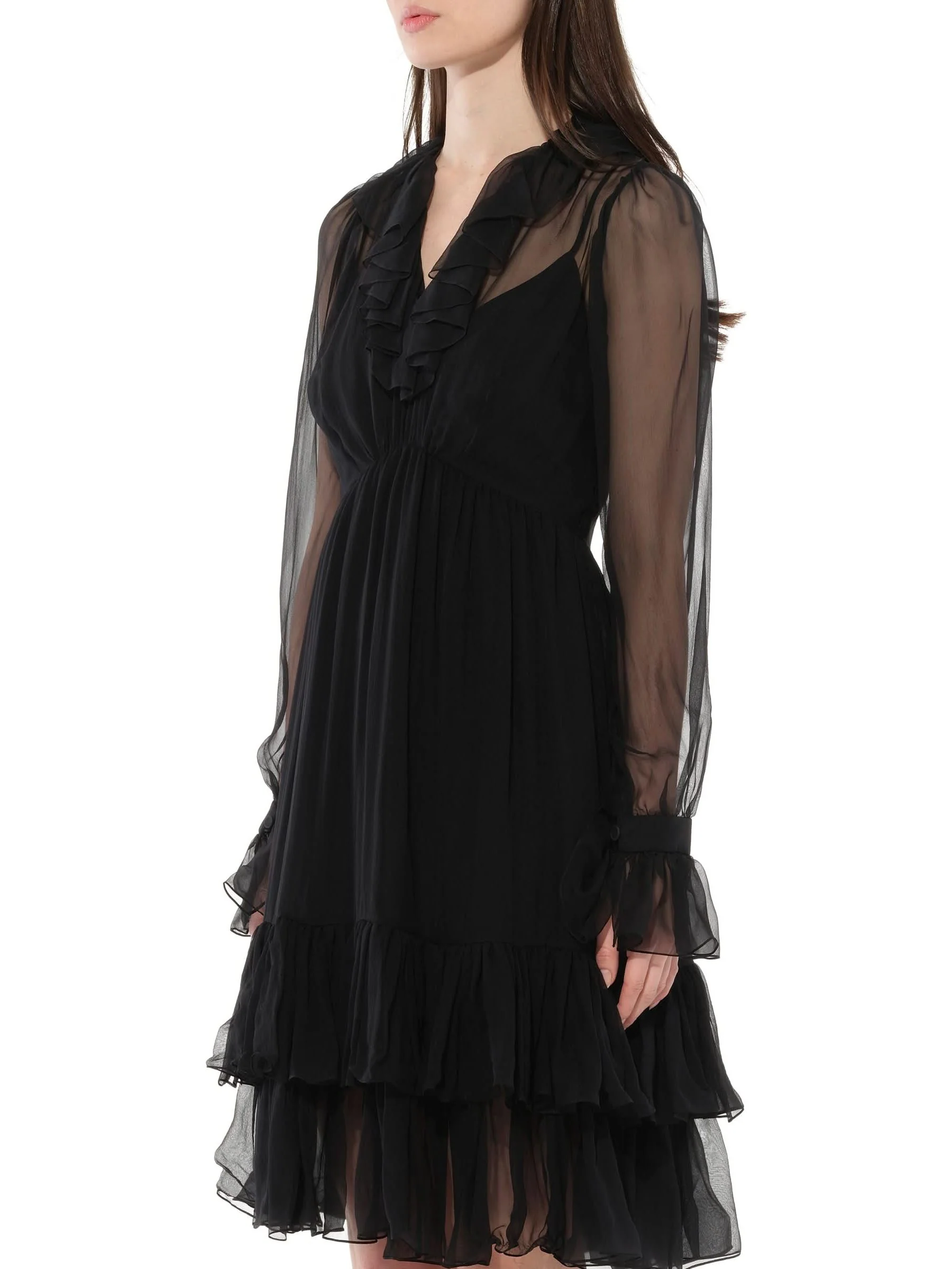 Long Sleeve Dress in Black - Image 5