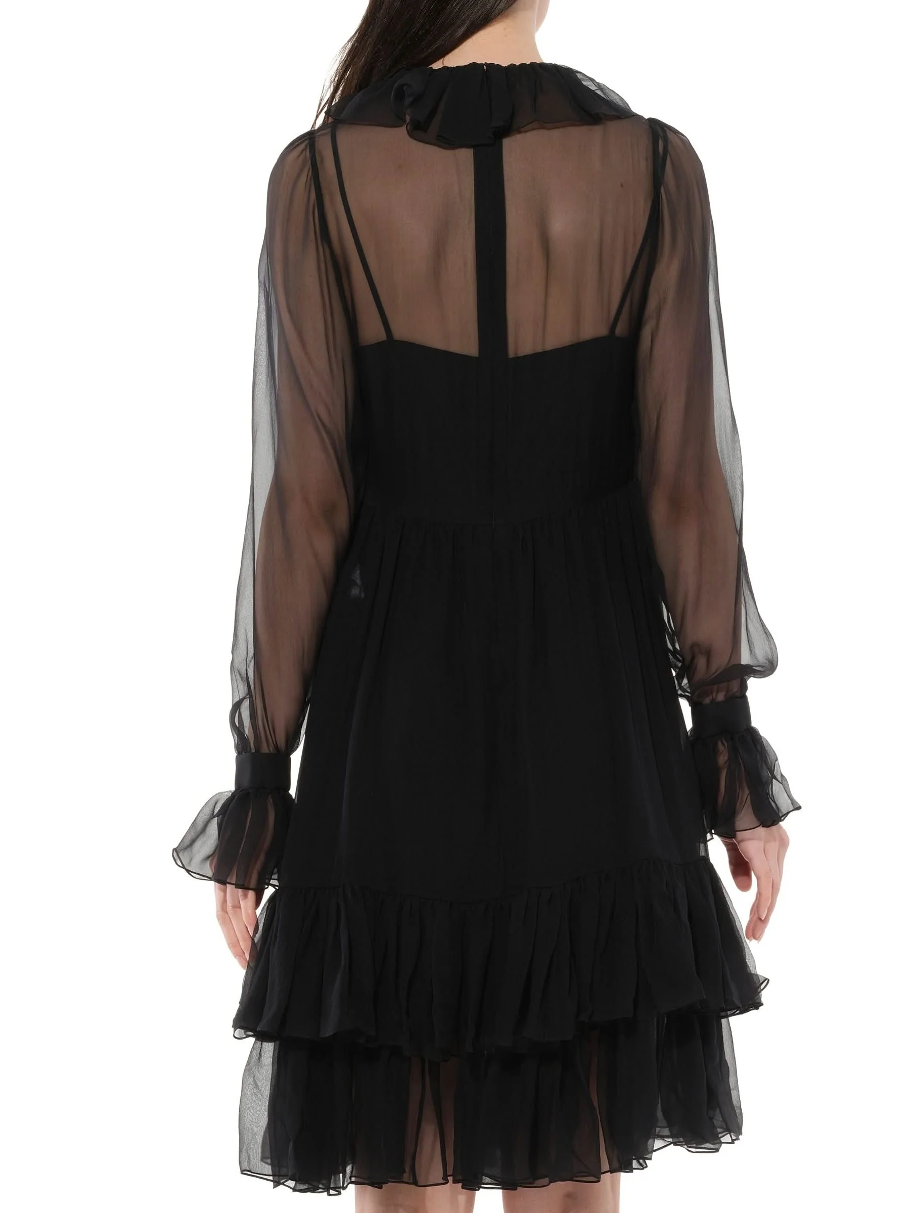 Long Sleeve Dress in Black - Image 6