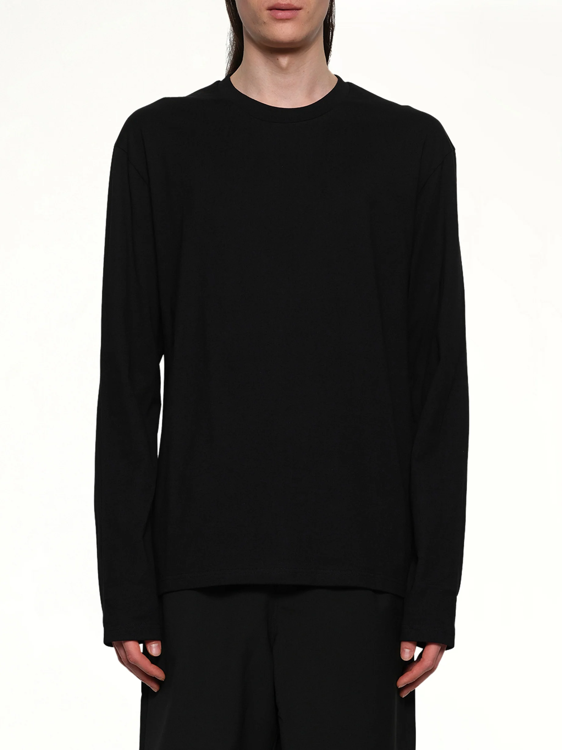 Long Sleeve Logo T-Shirt in Black