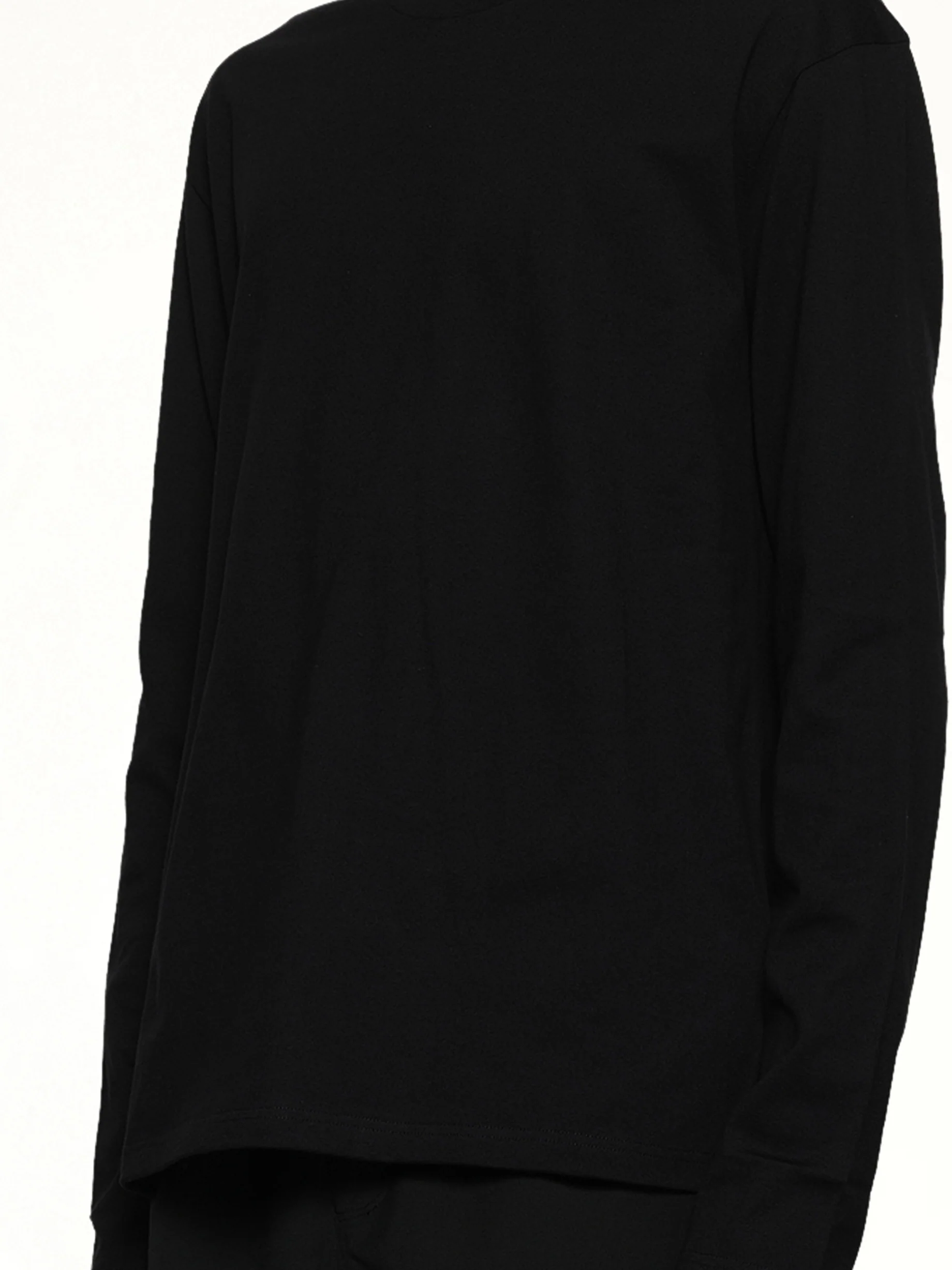 Long Sleeve Logo T-Shirt in Black - Image 6