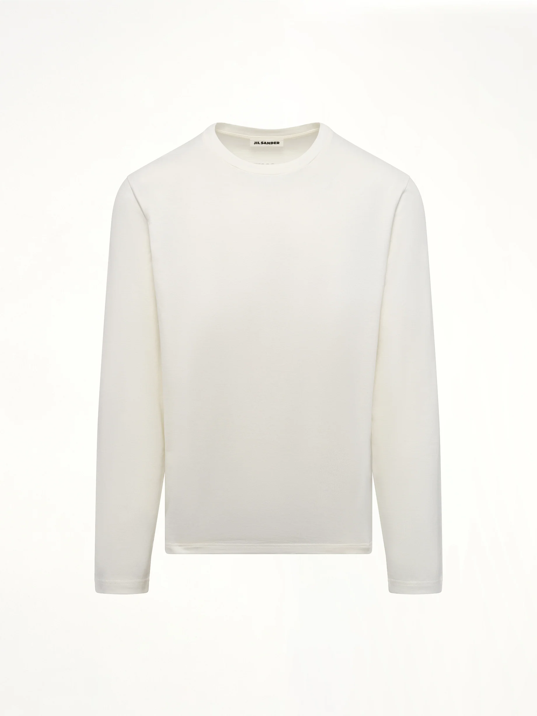 Long Sleeve Logo T-Shirt in Coconut - Image 2