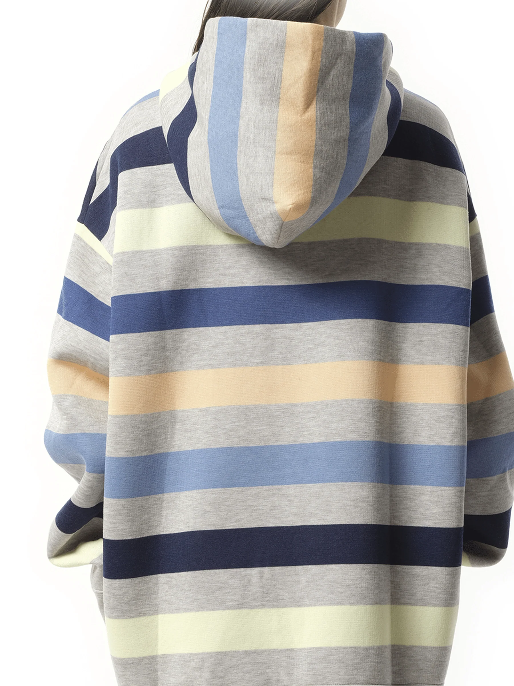Long Sleeve Hooded Sweatshirt in Navy - Image 5