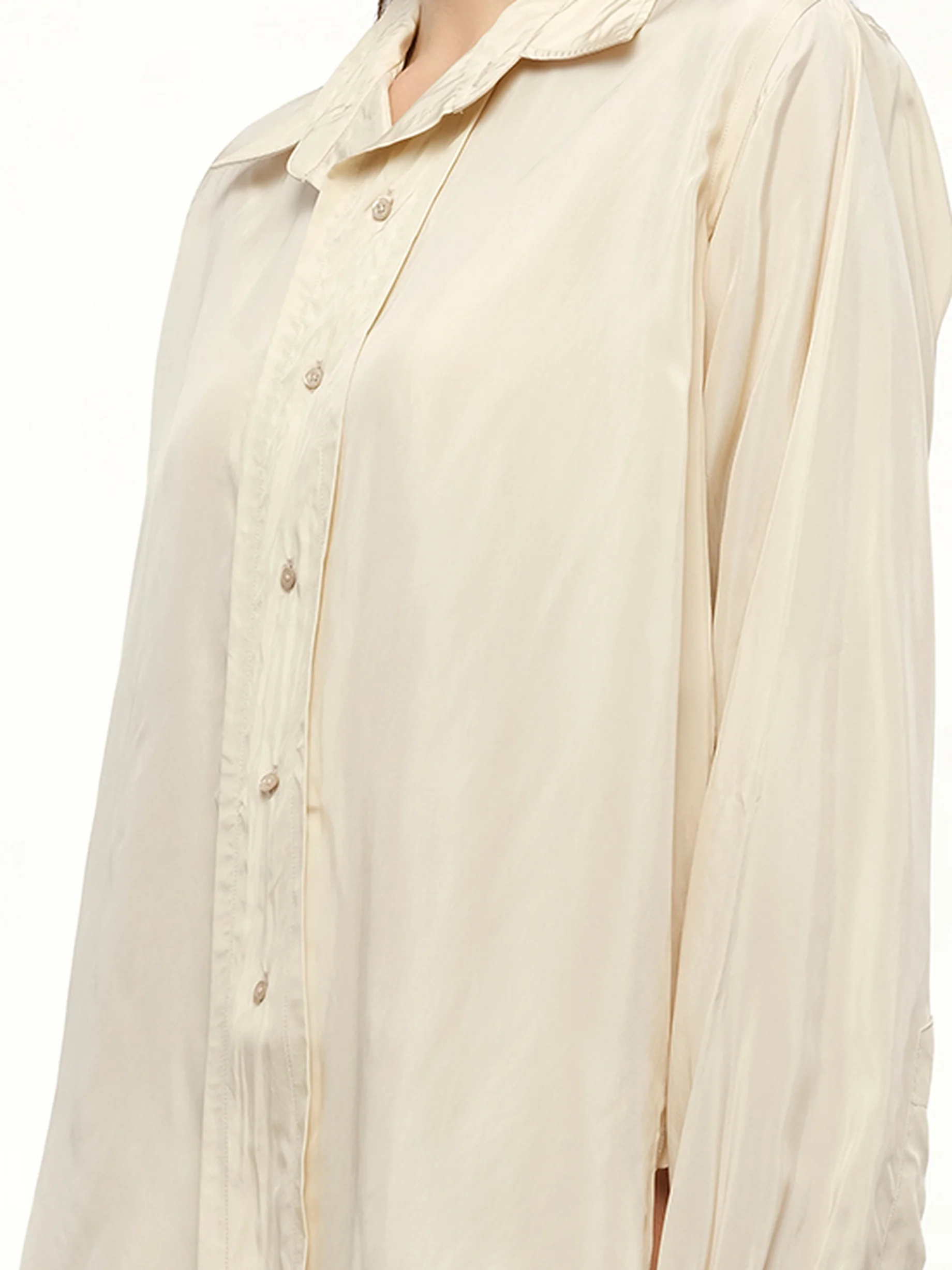 Long-sleeved Shirt in Almond - Image 3