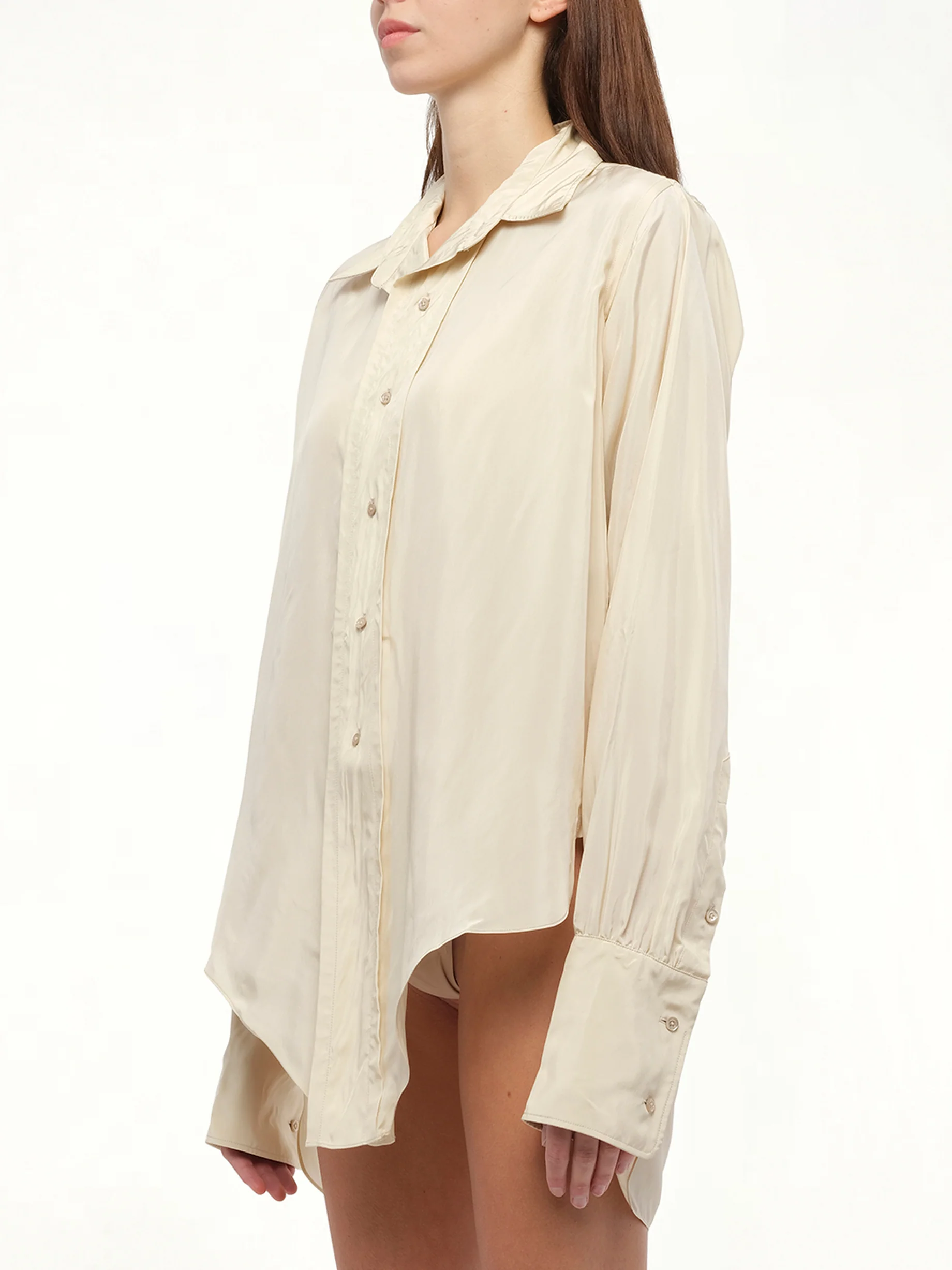 Long-sleeved Shirt in Almond - Image 5