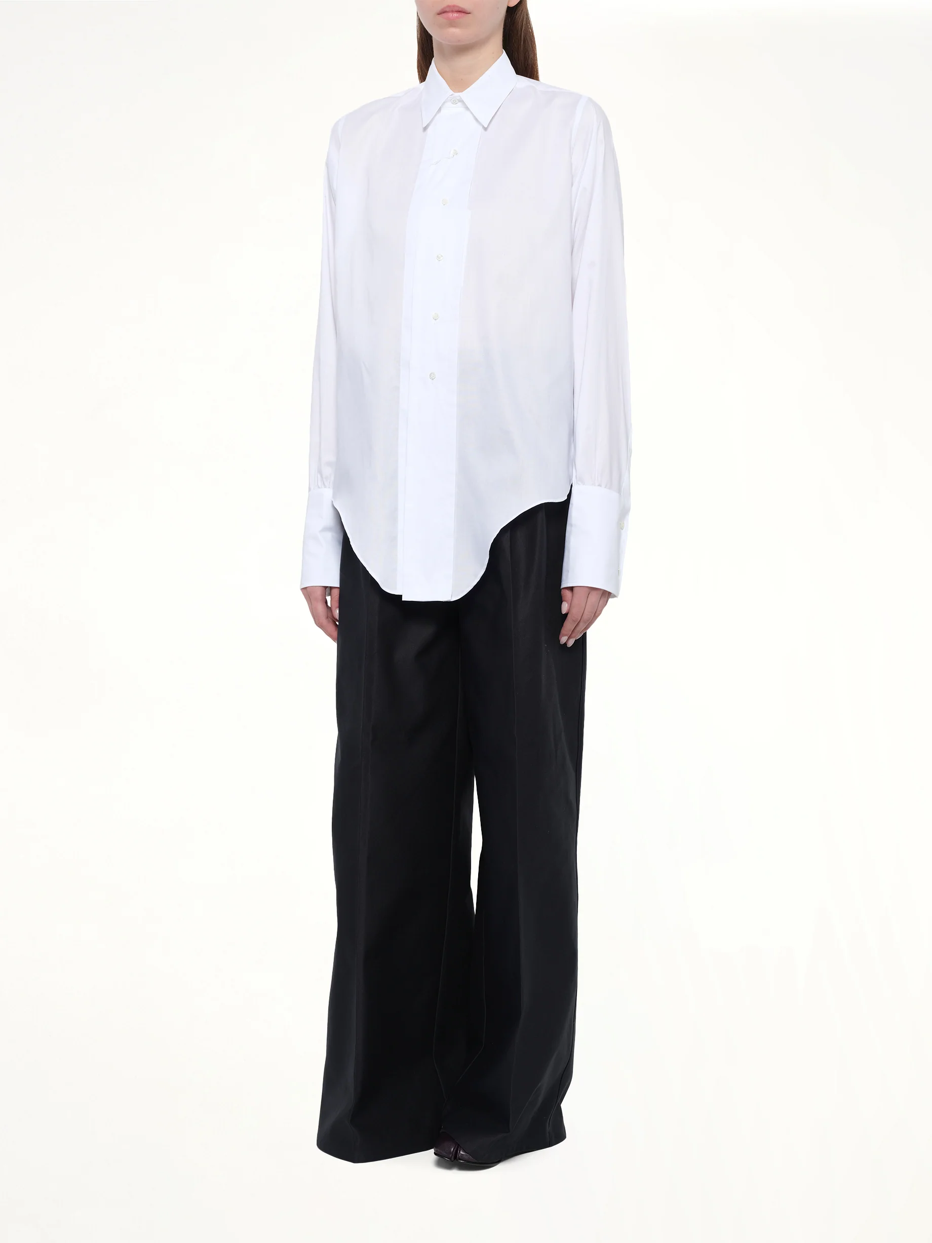 Long-sleeved Shirt in White - Image 4
