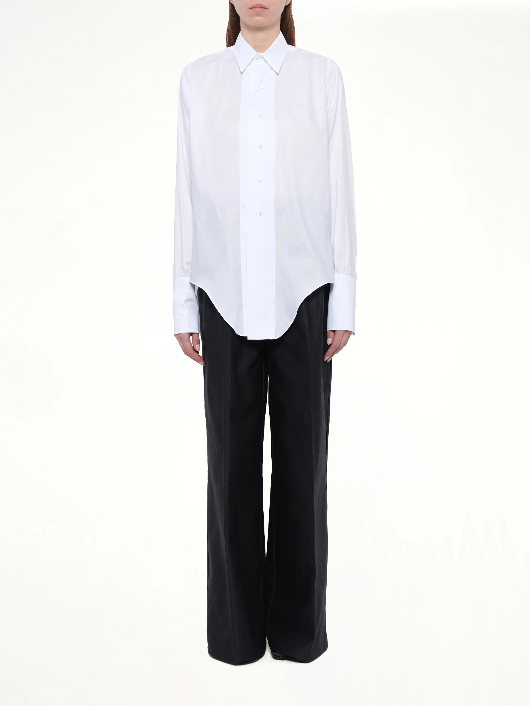 Long-sleeved Shirt in White - Image 7