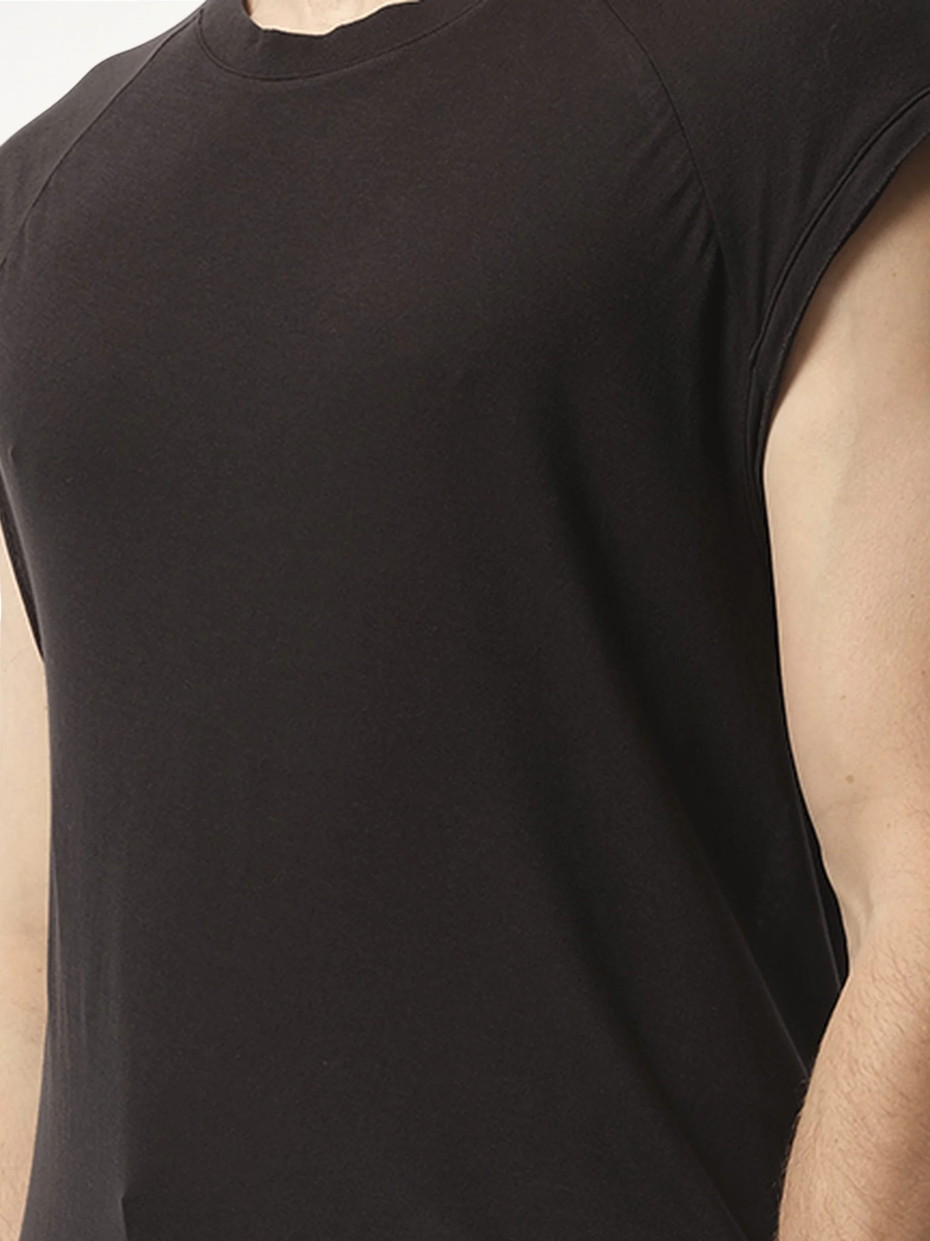 Long Tank Top in Soot - Image 3