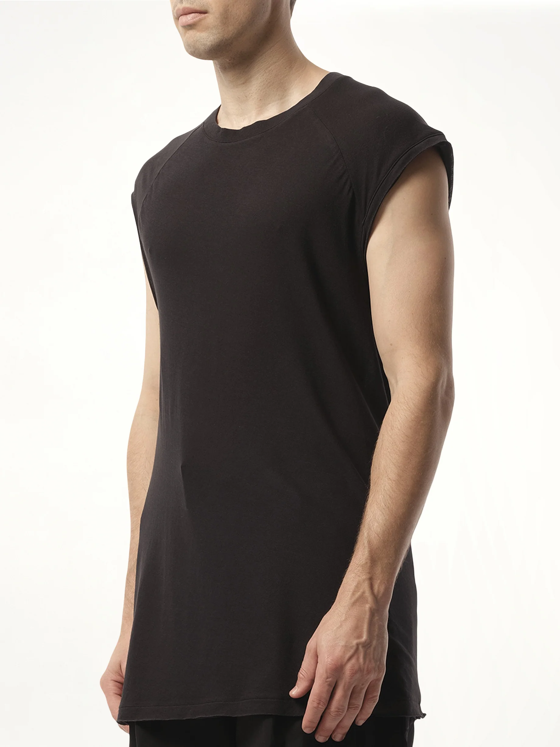 Long Tank Top in Soot - Image 5