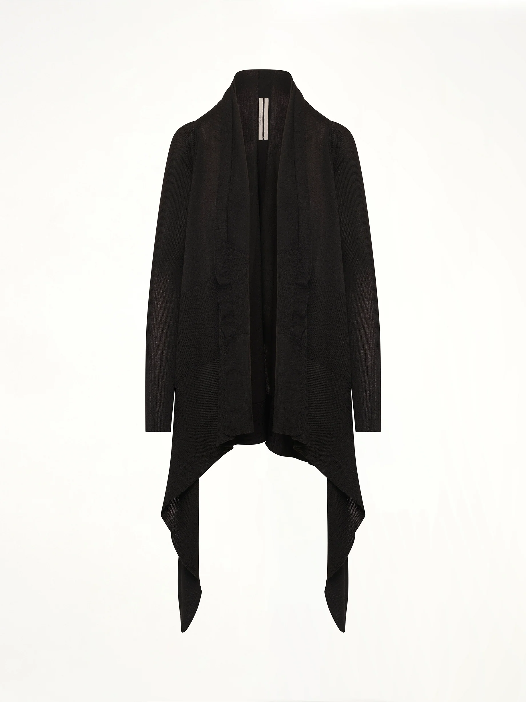 Long Wrap Cardigan in Black - Image 2