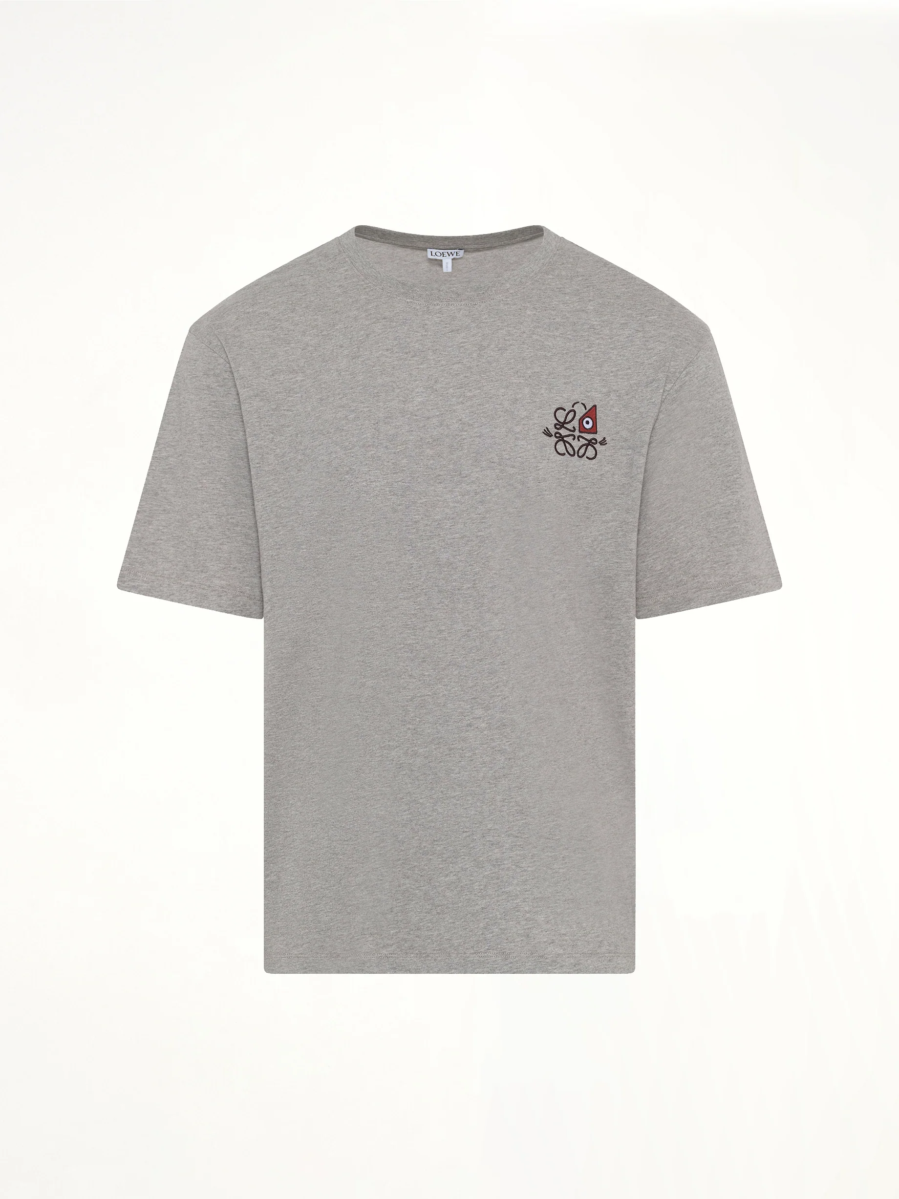 Loose Fit T-Shirt in Grey Melange - Image 2